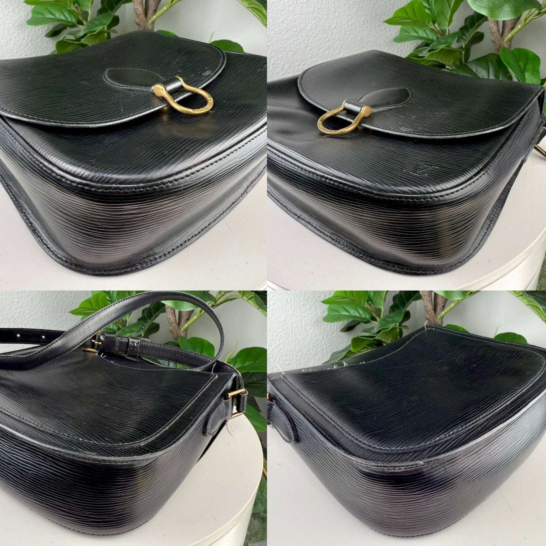 Authentic Louis Vuitton Saint Cloud GM Epi Black