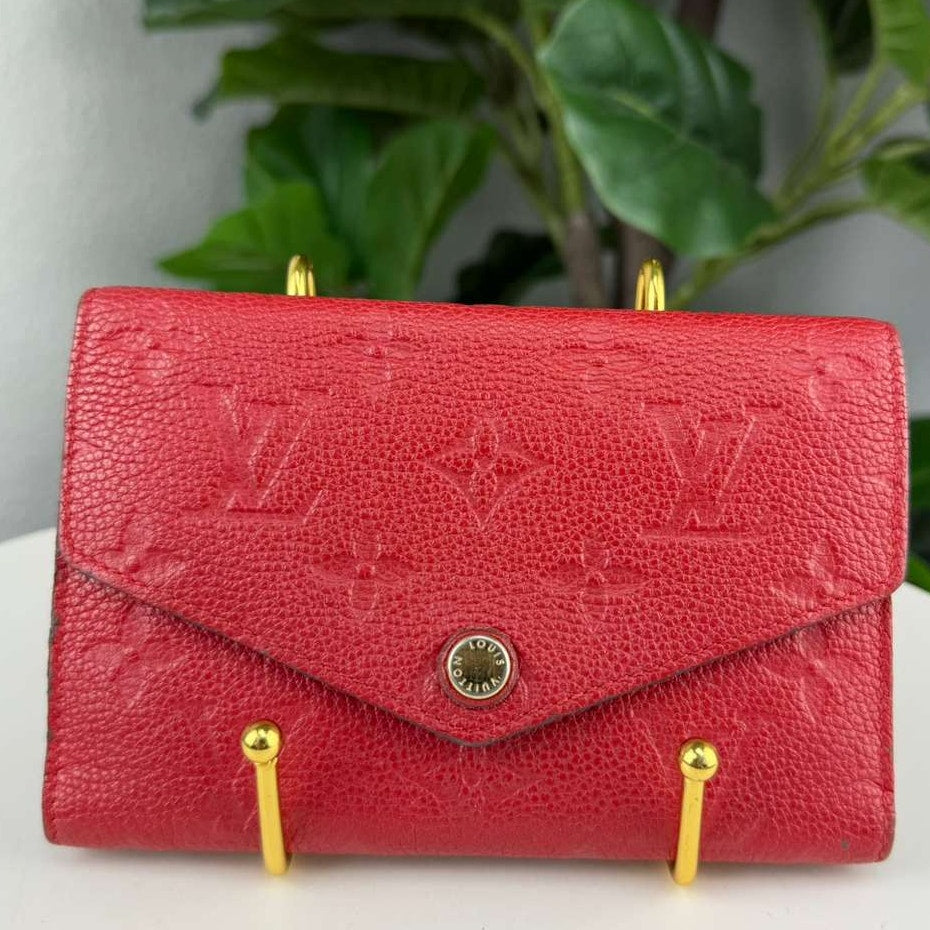 💎✨Authentic Louis Vuitton Monogram Empreinte Leather Pochette Cles Key Pouch