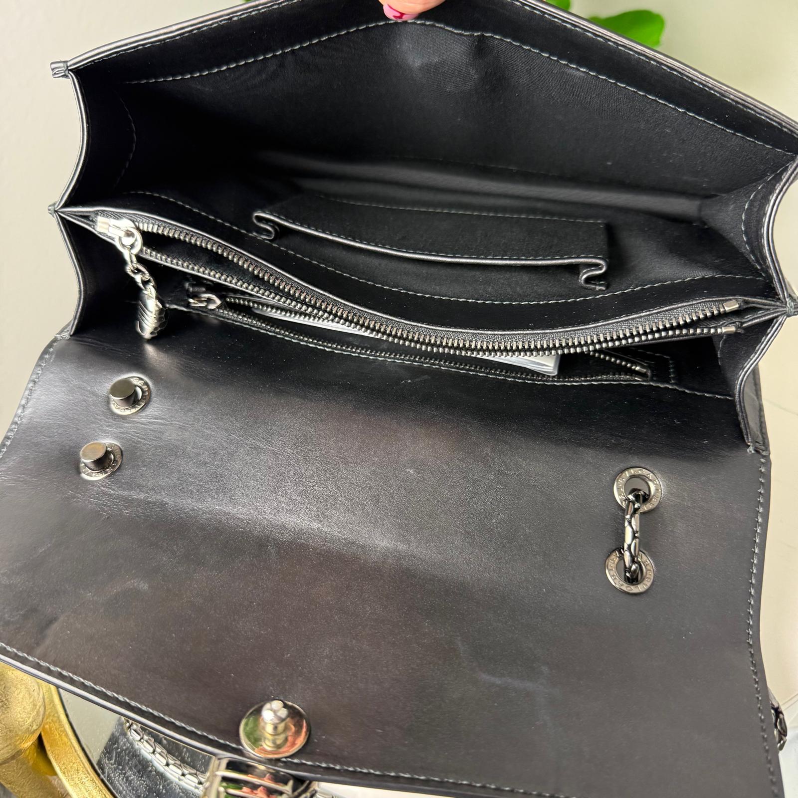 💎Authentic Bvlgari Serpenti Forever Shoulder Bag Black