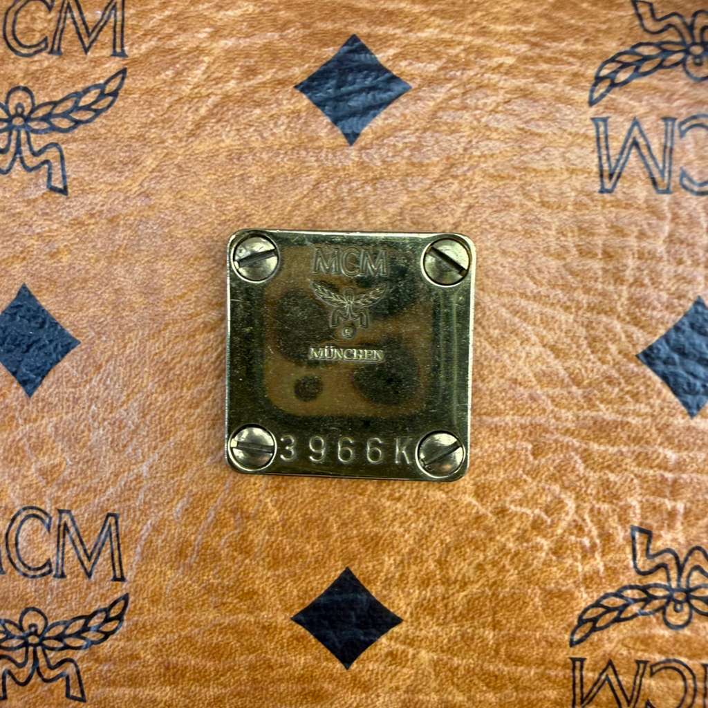 Authentic MCM Visetos Boston Bag