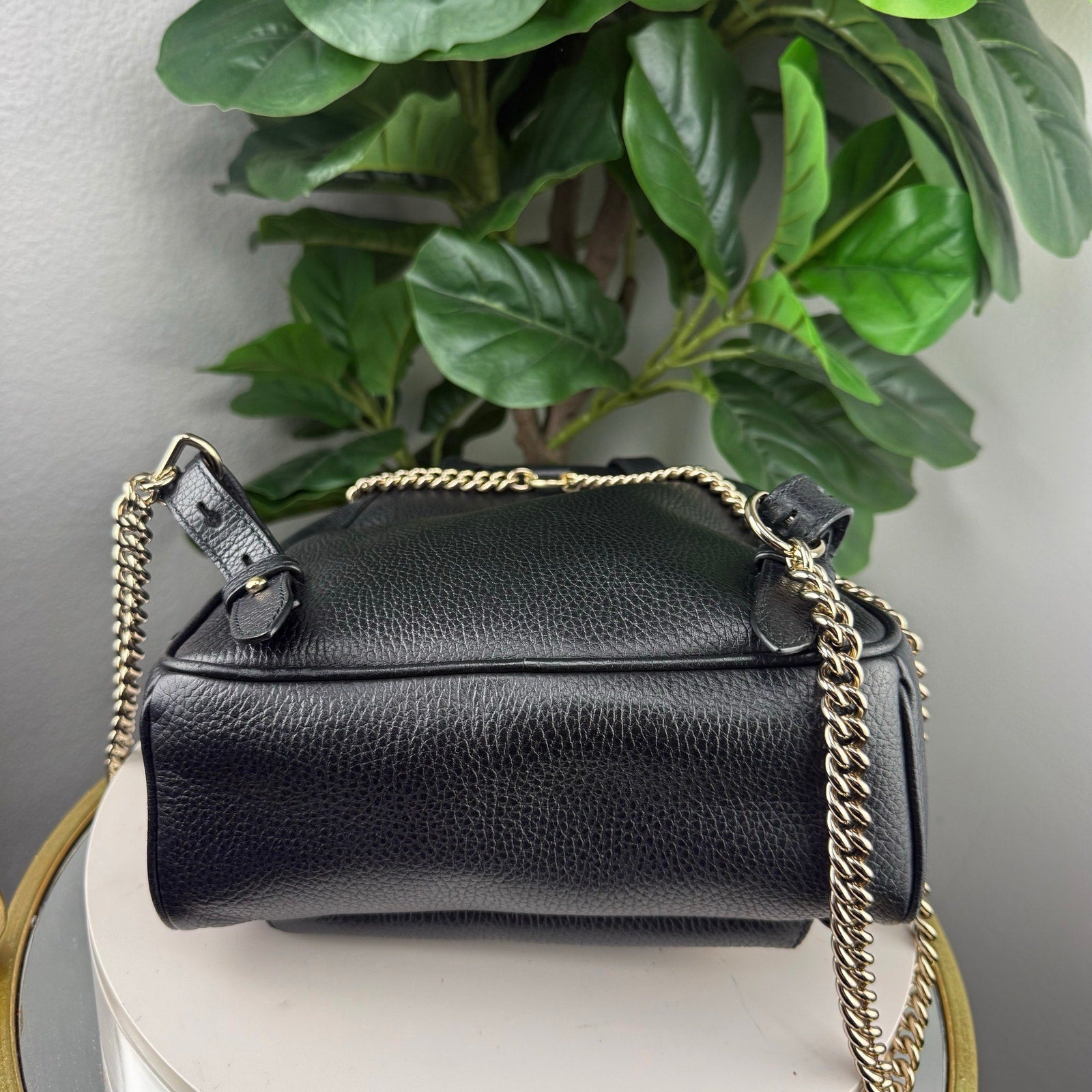 Authentic Gucci Soho Leather Backpack