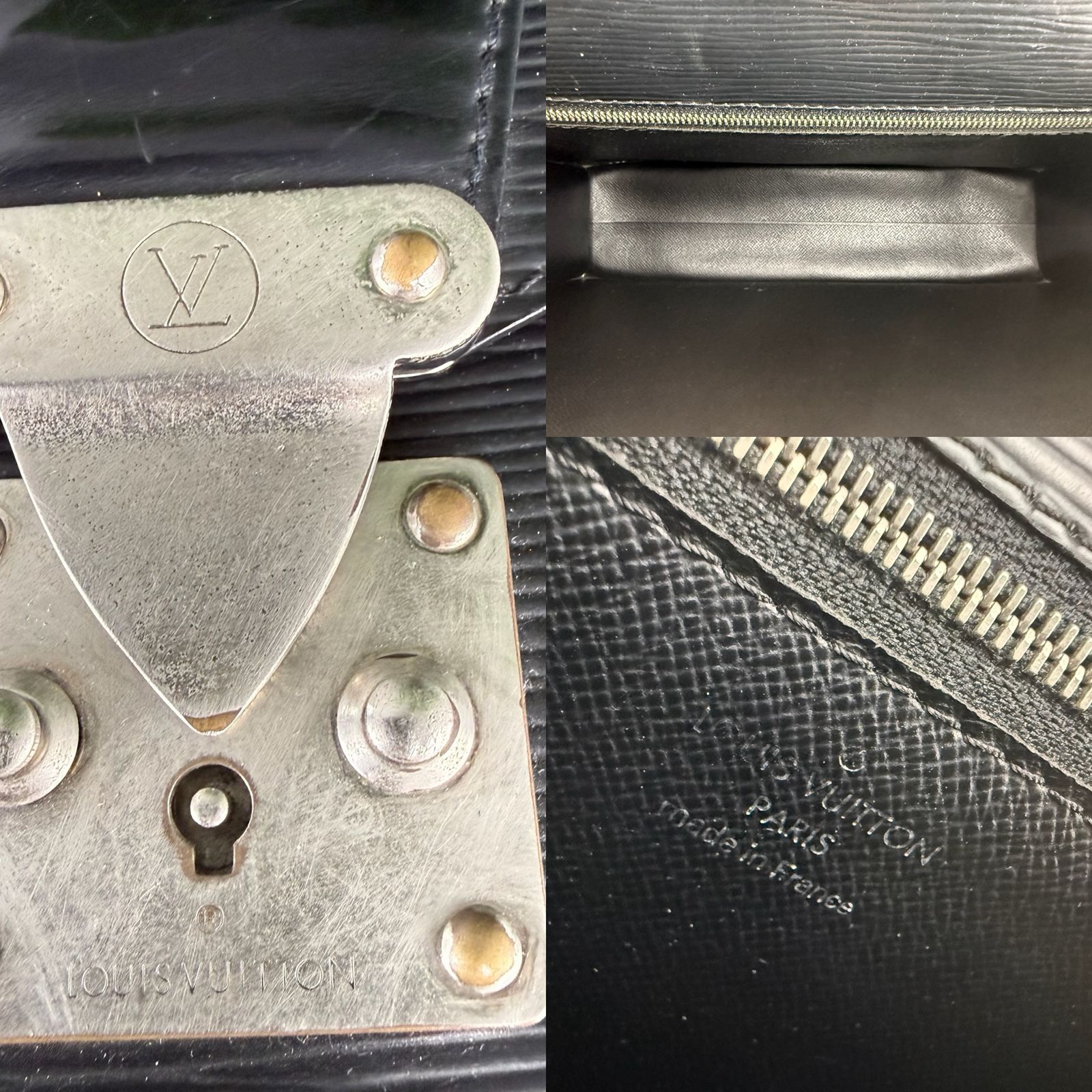 Louis Vuitton Epi Monceau Bag Black
