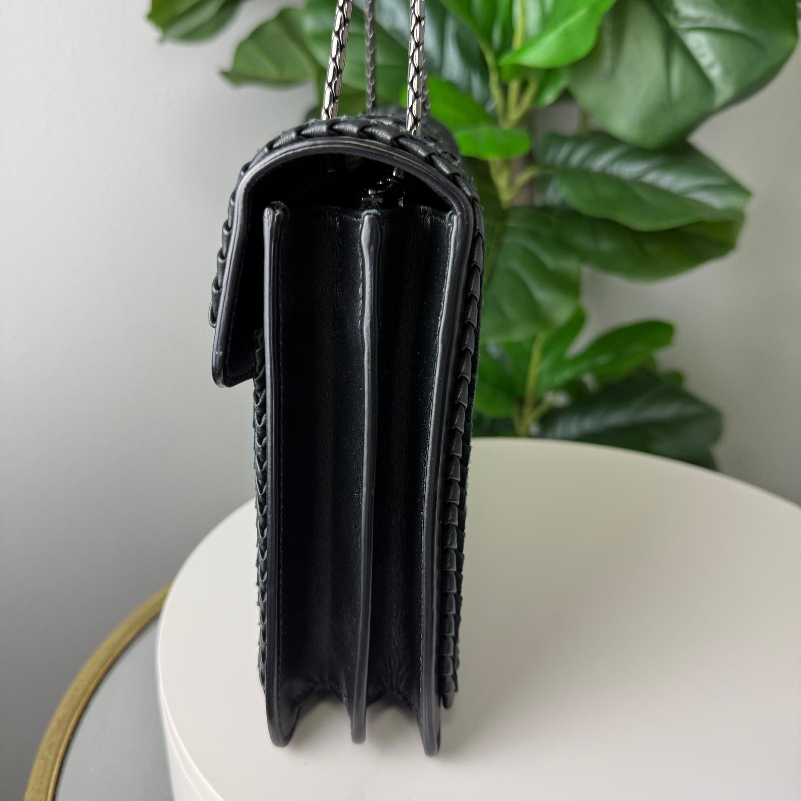 💎Authentic Bvlgari Serpenti Forever Shoulder Bag Black