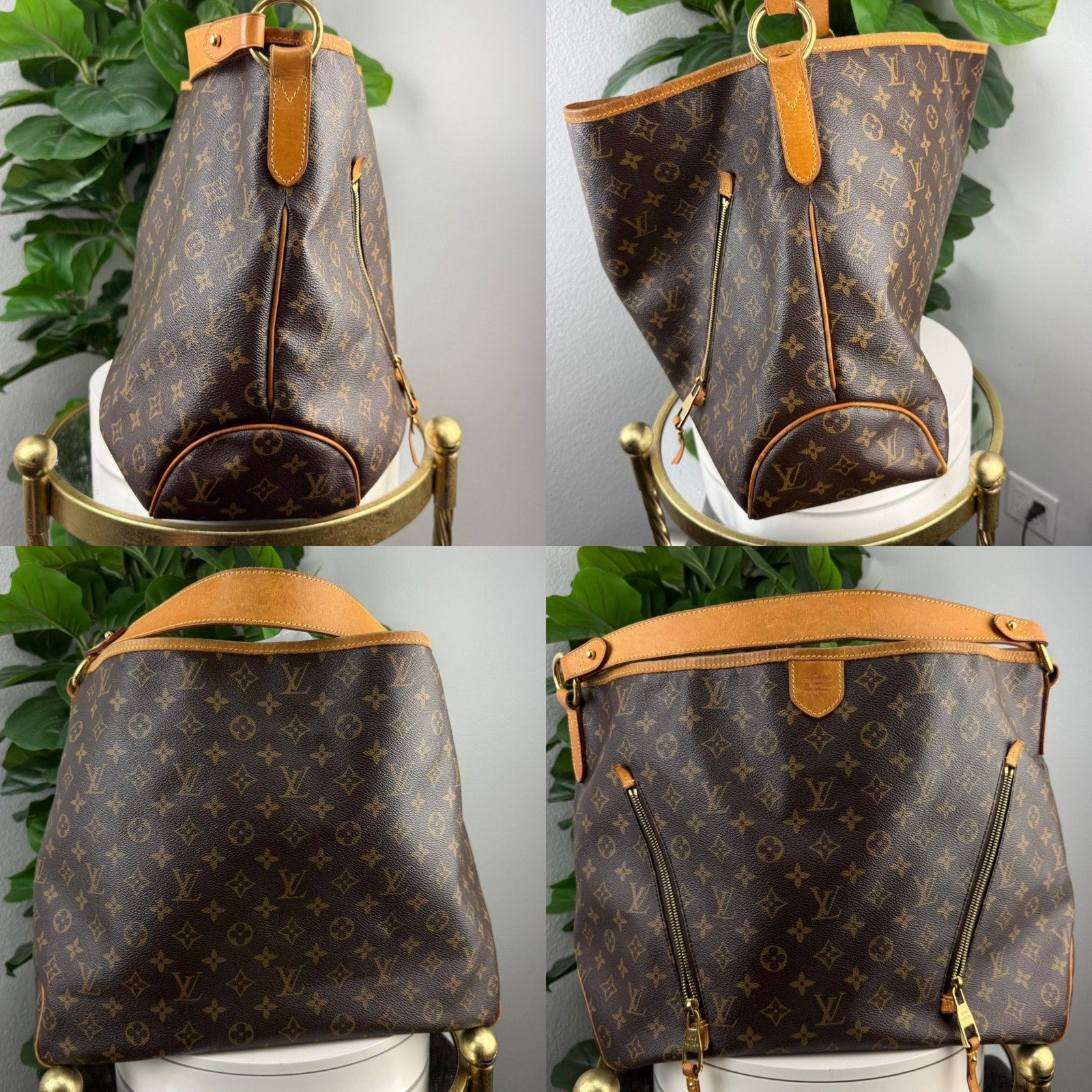 Authentic Louis Vuitton Monogram Canvas Delightful GM Bag