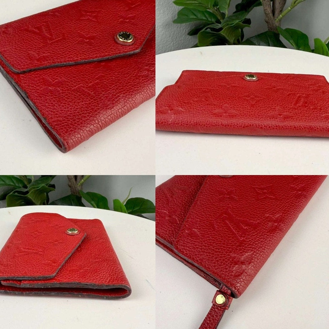 💎✨Authentic Louis Vuitton Monogram Empreinte Leather Pochette Cles Key Pouch