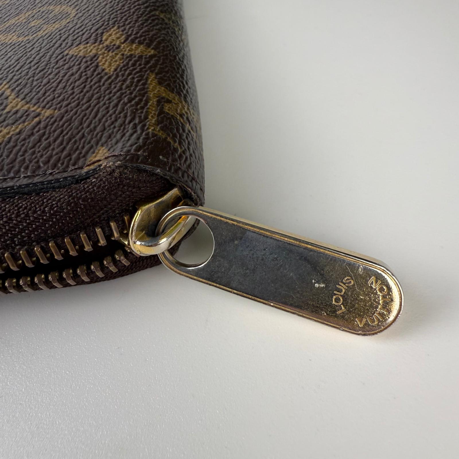 Authentic Louis Vuitton Monogram Zippy Wallet Long Wallet