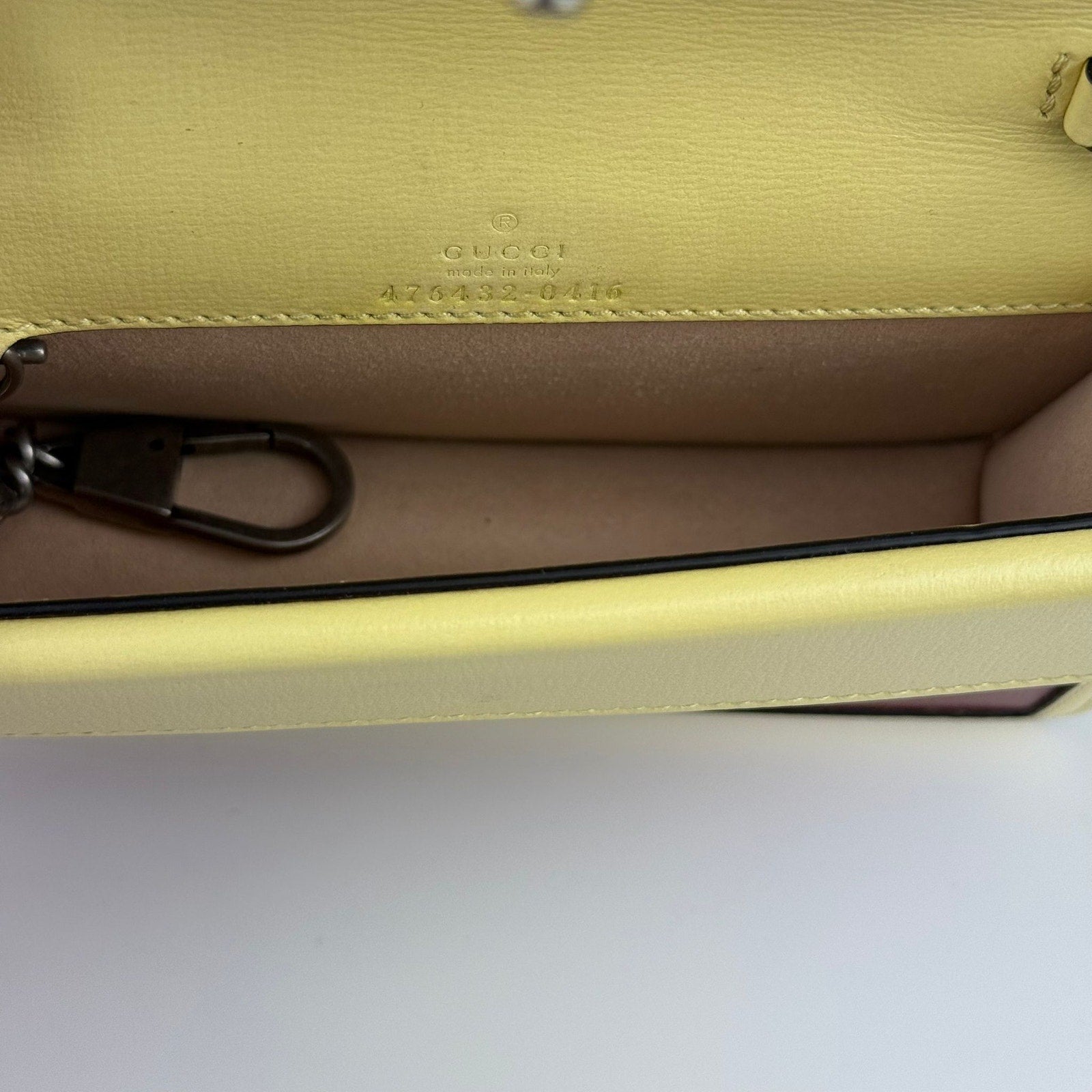 Authentic Gucci Dionysus Tricolor Leather Super Mini Bag