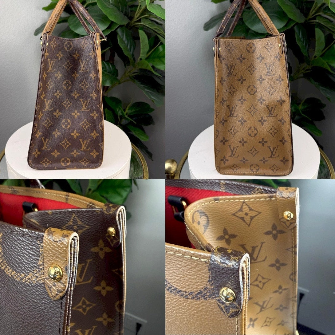 Authentic Louis Vuitton Monogram On the Go MM Tote Bag
