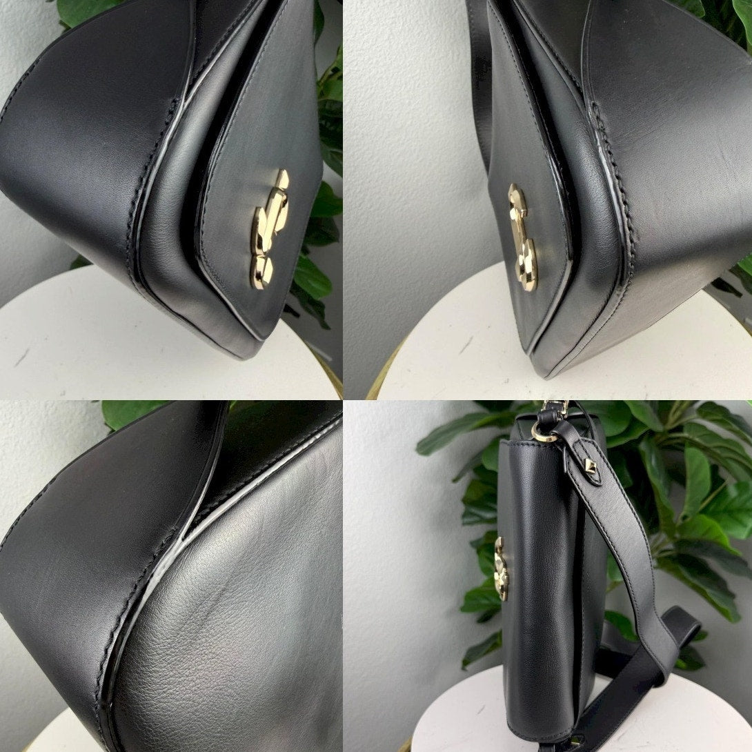 Authentic Jimmy Choo Varenne Leather Crossbody Bag