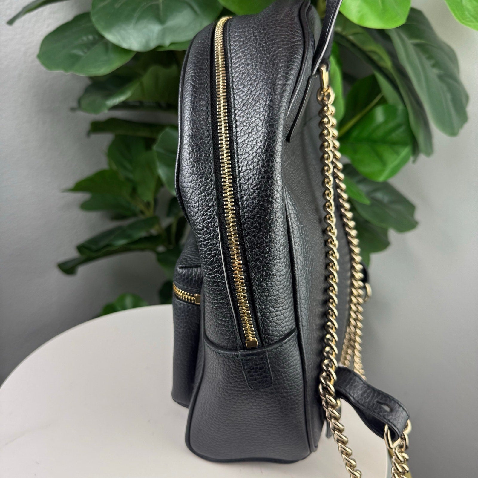 Authentic Gucci Soho Leather Backpack