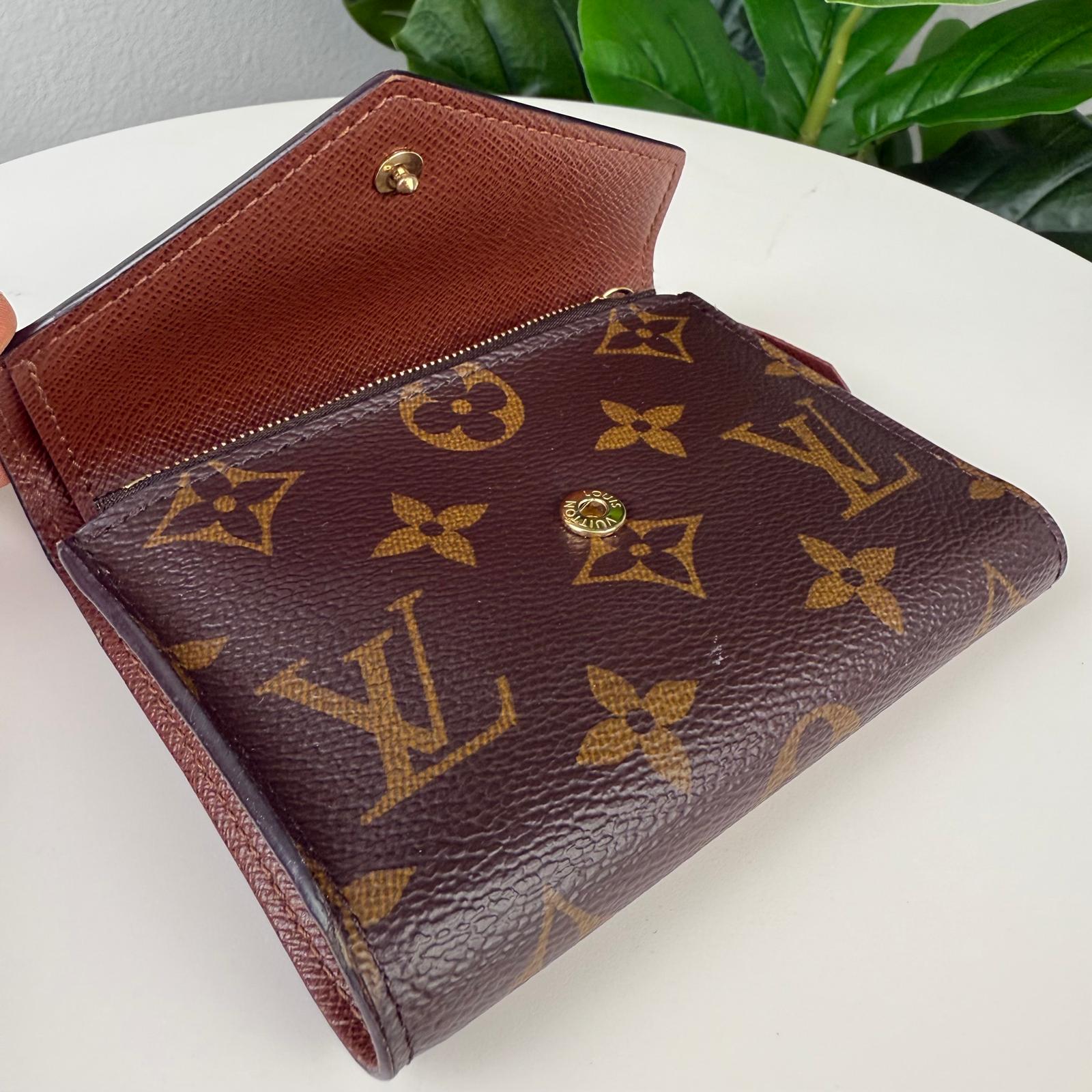 Authentic Louis Vuitton Monogram Porte Monnaie Zip Wallet