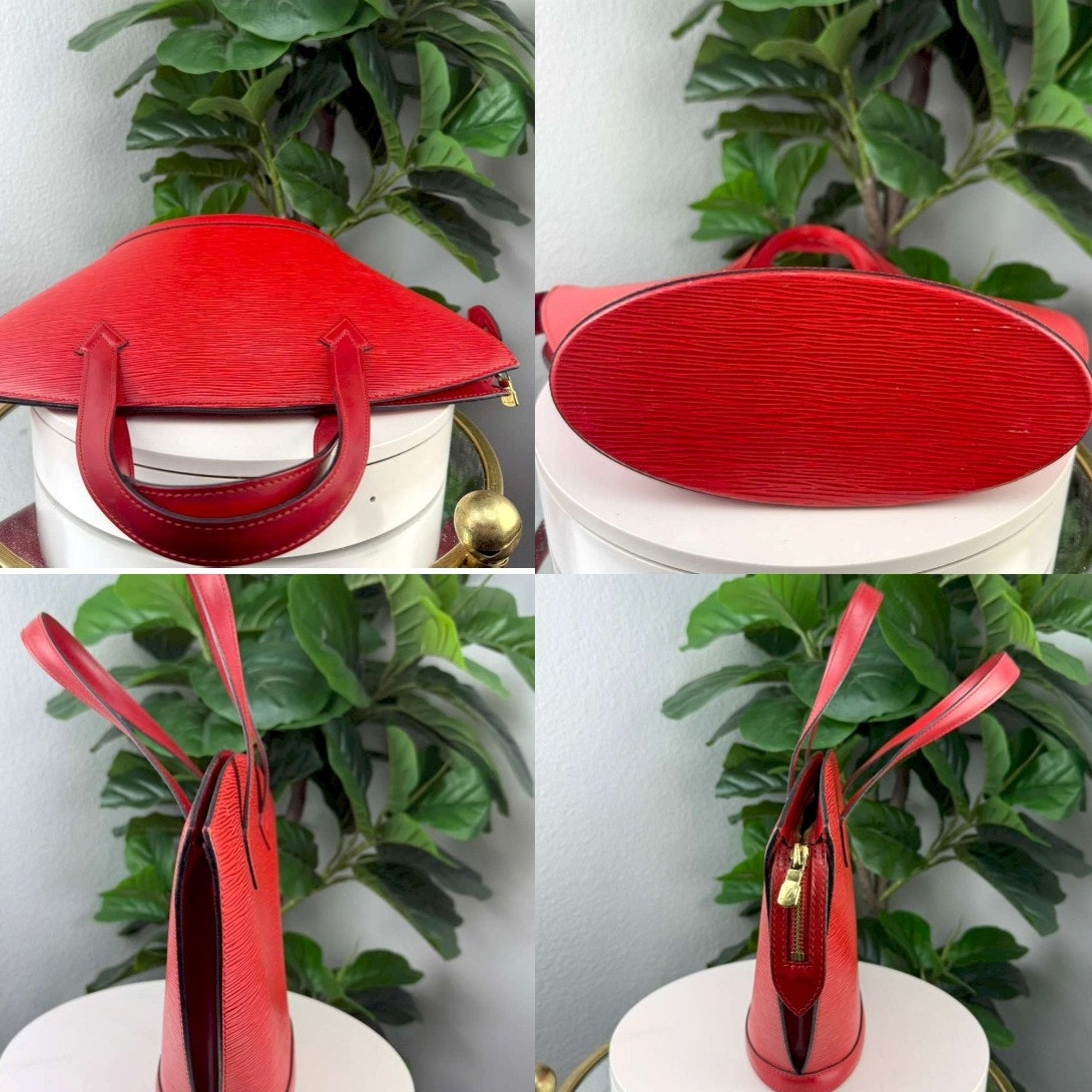 Authentic Louis Vuitton Saint Jacques PM Bag Red20773085