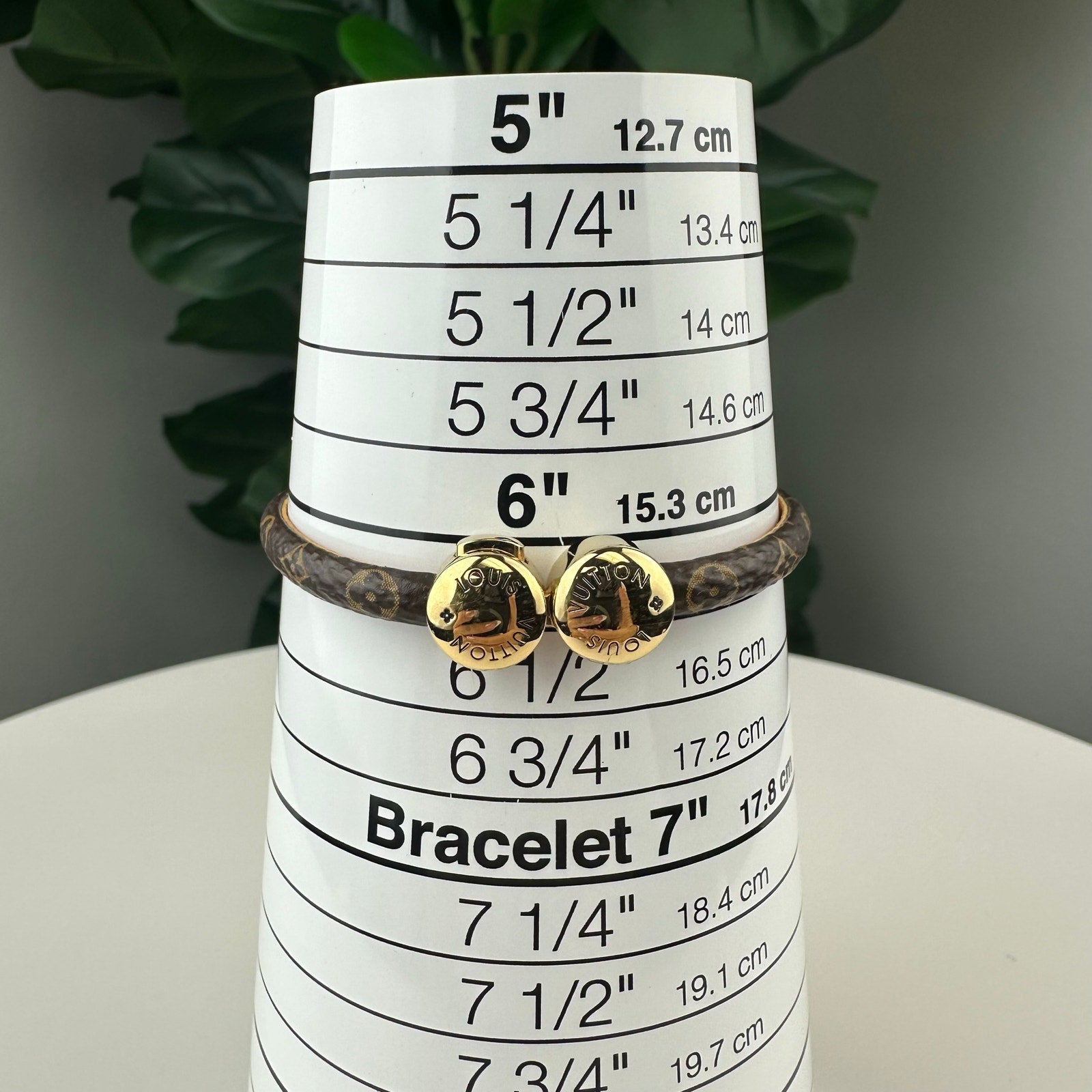 💎Authentic Louis Vuitton Historic Mini Monogram Bracelet Size 6 1/4"