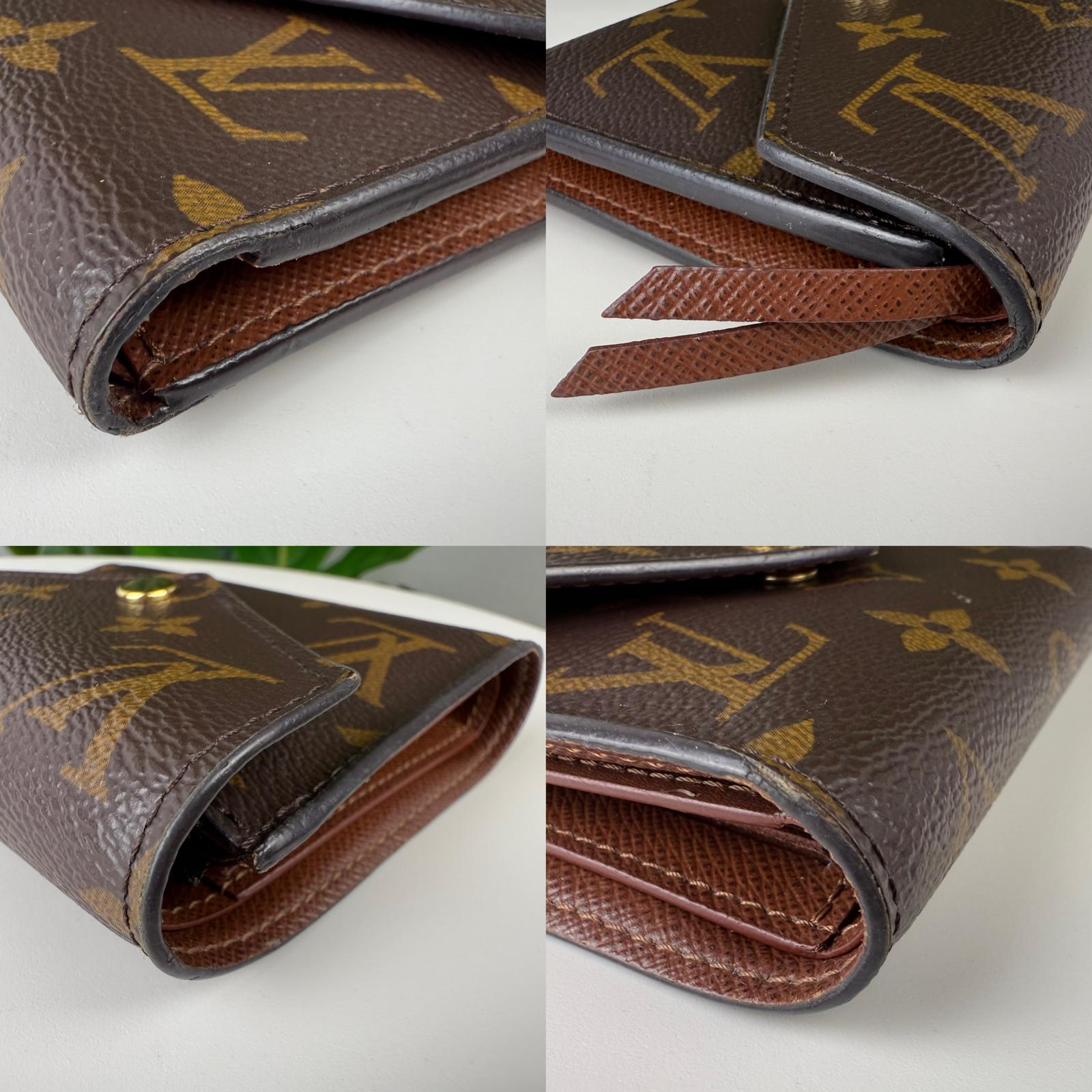 Authentic Louis Vuitton Monogram Porte Monnaie Zip Wallet