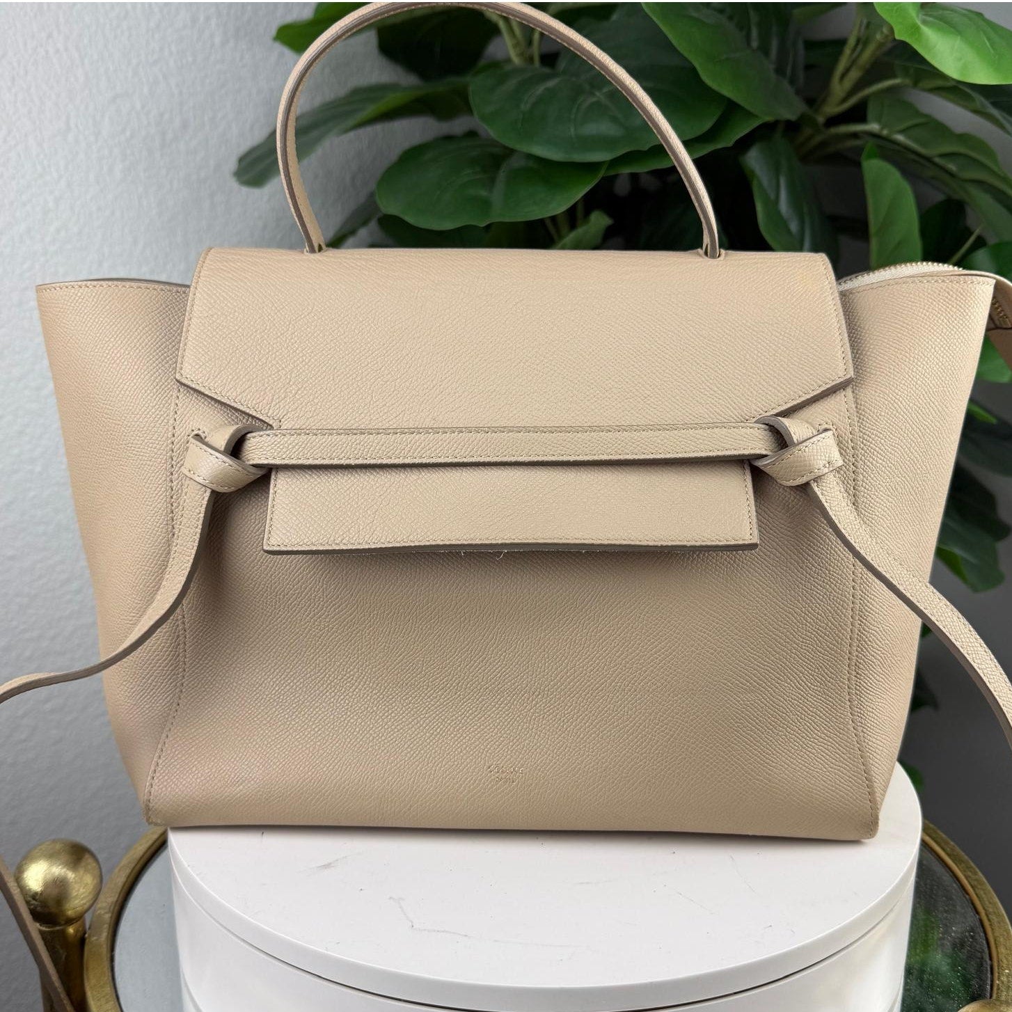 Authentic Celine Leather Mini Belt Bag