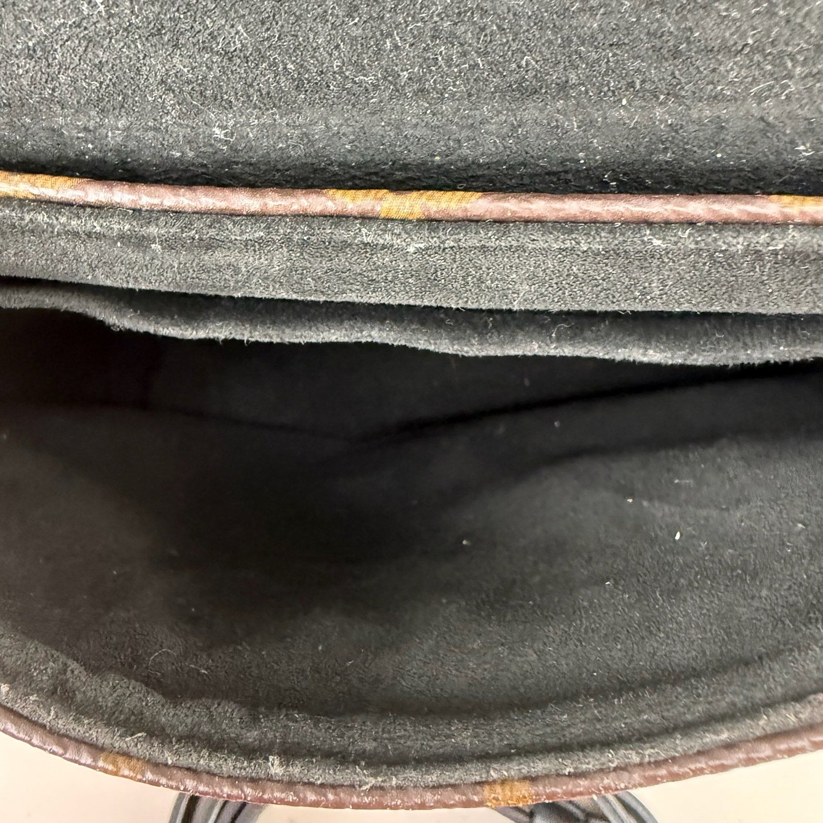 Louis Vuitton Monogram Reverse Locky BB Black Leather Top Handle Crossbody Bag Authentic Pre Owned