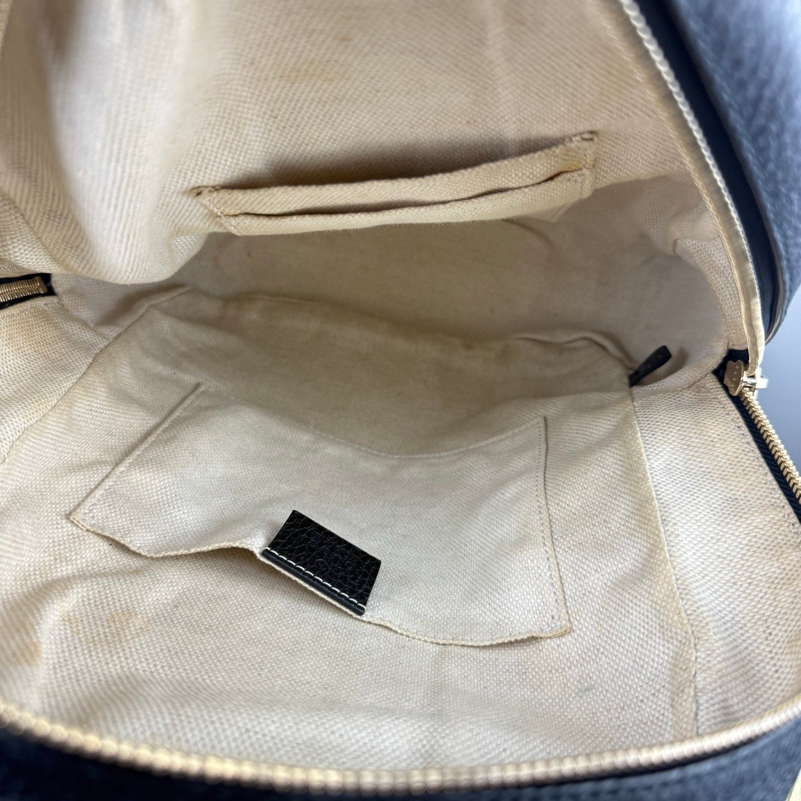 Authentic Gucci Soho Leather Backpack