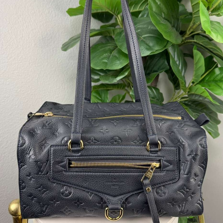 Authentic Louis Vuitton Lumineuse PM Monogram Empreinte Leather Bag