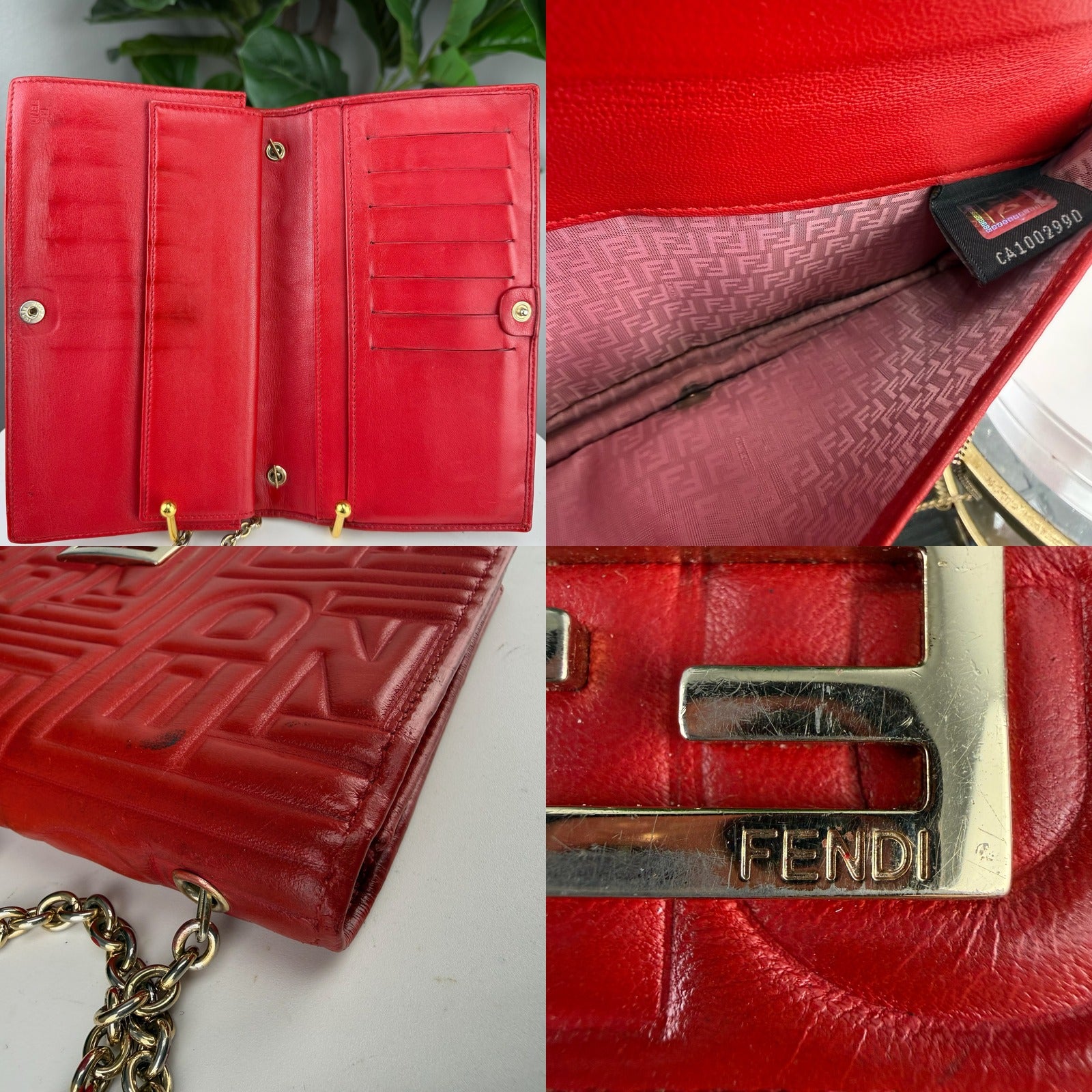 Fendi WOC interior and hardware detail