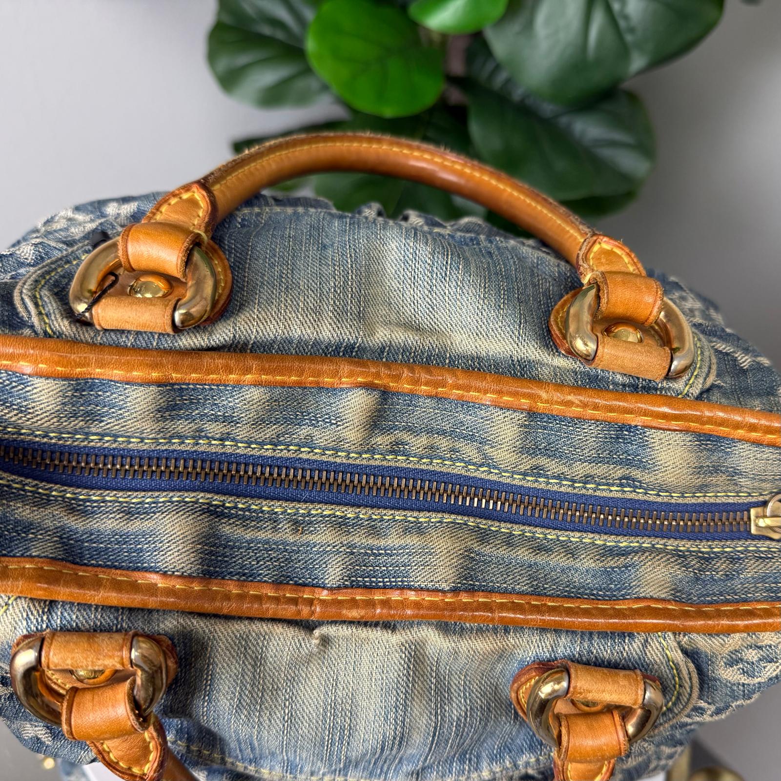 💎Authentic Louis Vuitton Blue in Denim Crossbody Bag