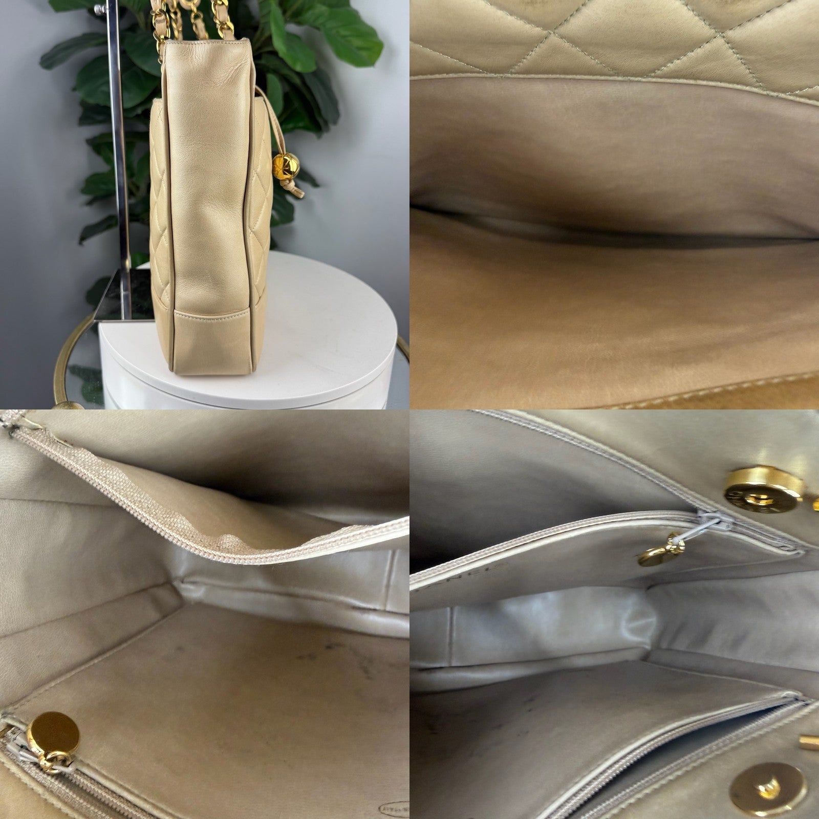 Chanel vintage tote details 2