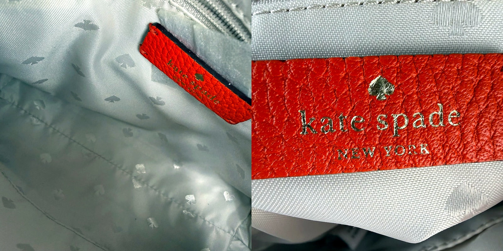 Authentic Kate Spade New York Orange Pebbled Leather Crossbody Bag
