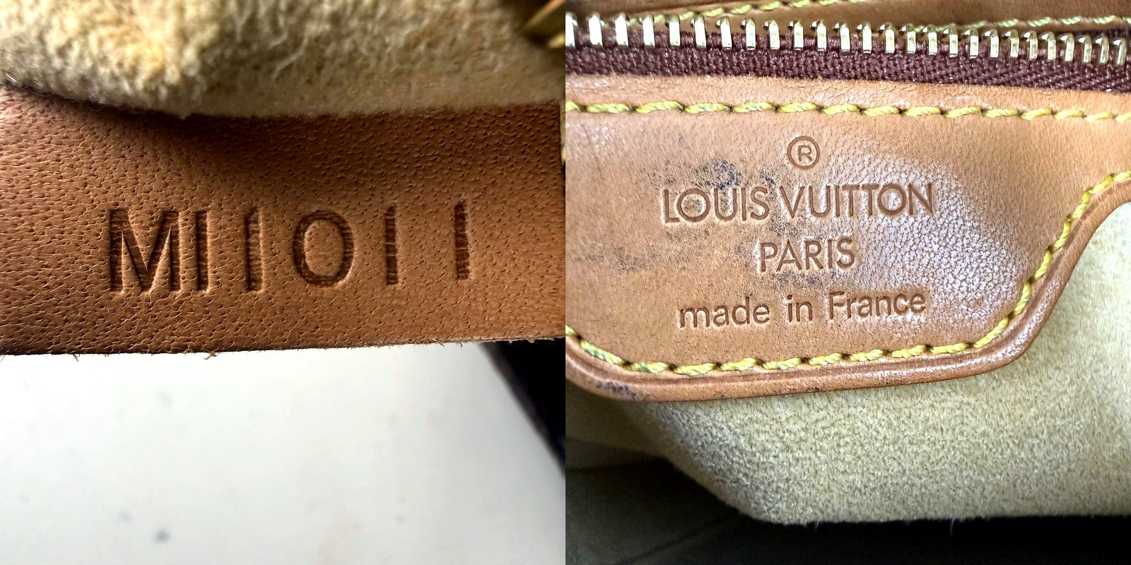 Authentic Louis Vuitton Looping MM detail pair