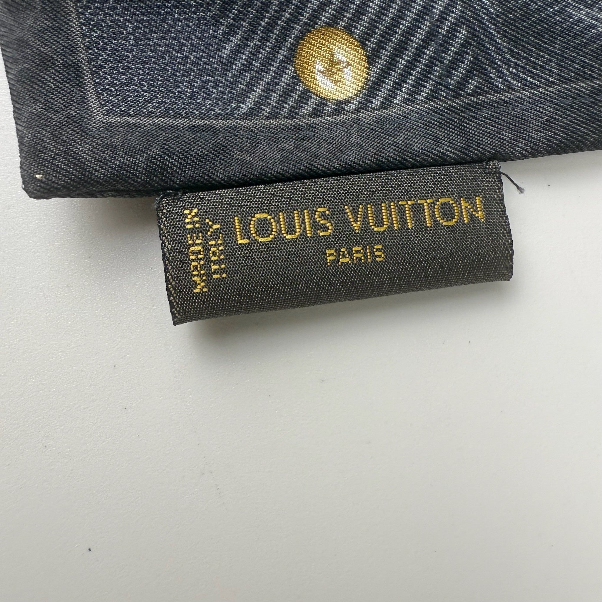 Louis Vuitton monogram silk stole - Louis Vuitton Paris label