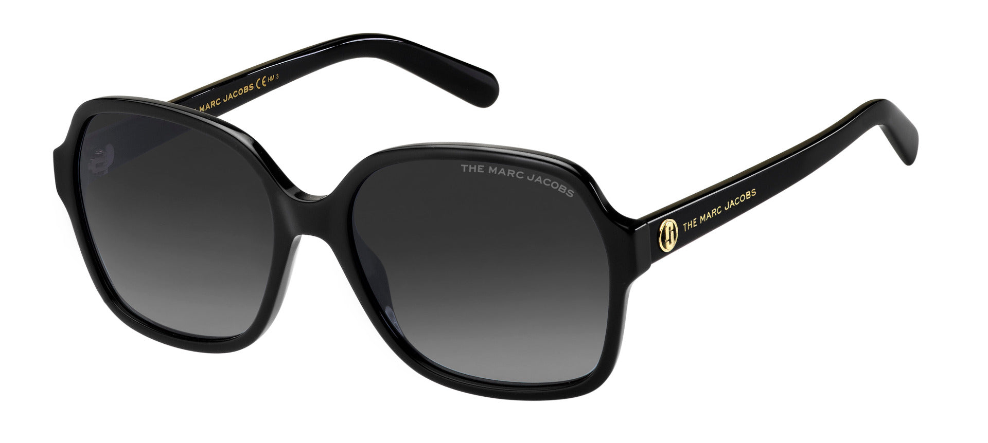 Authentic Marc Jacobs MARC 526/S Ladies Sunglasses Black Gradient Grey 57-17-145