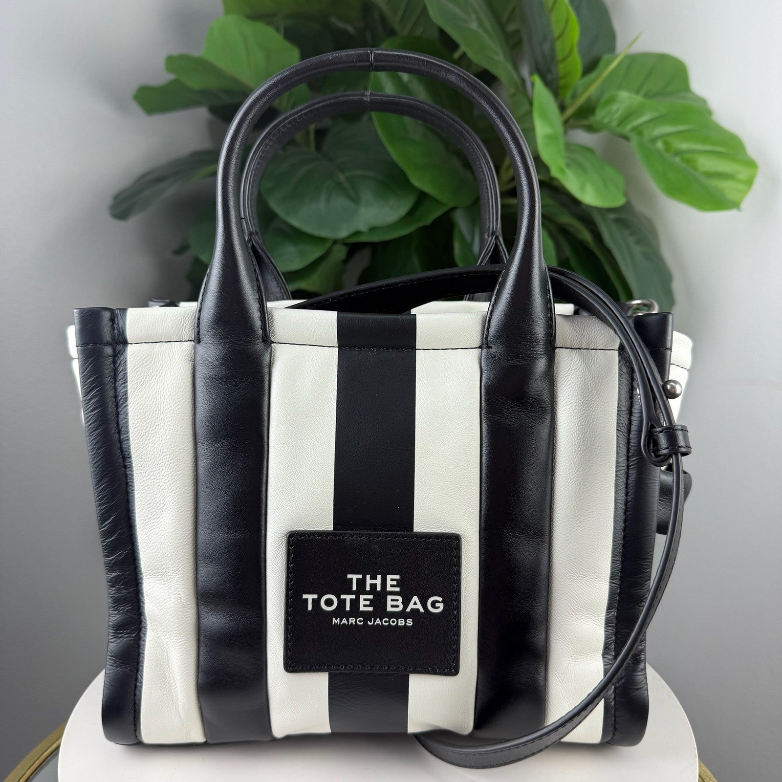 Marc Jacobs The Tote Bag black white stripe - view 1
