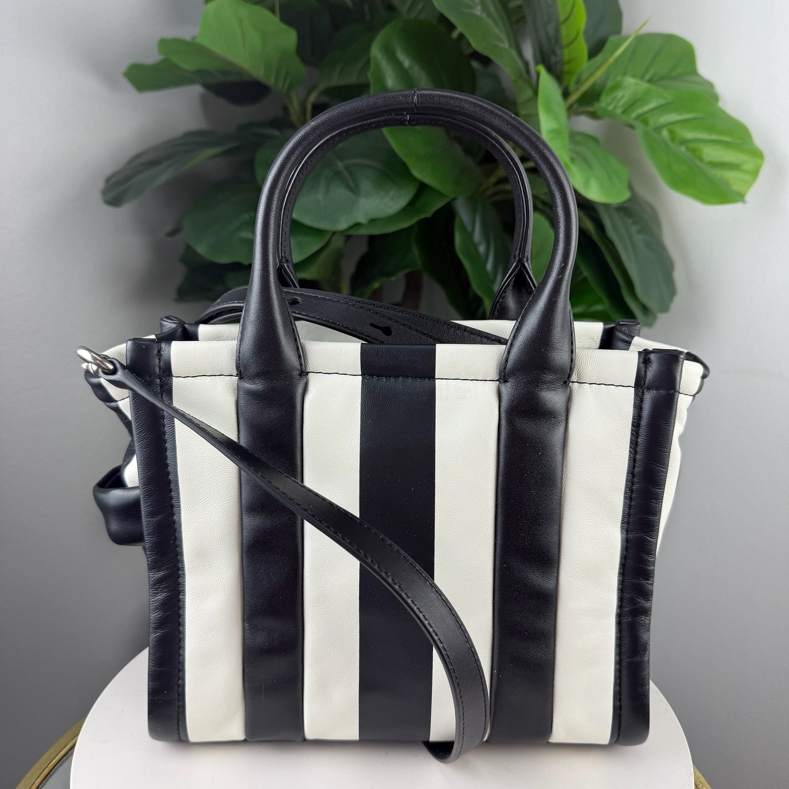 Marc Jacobs The Tote Bag black white stripe - view 2