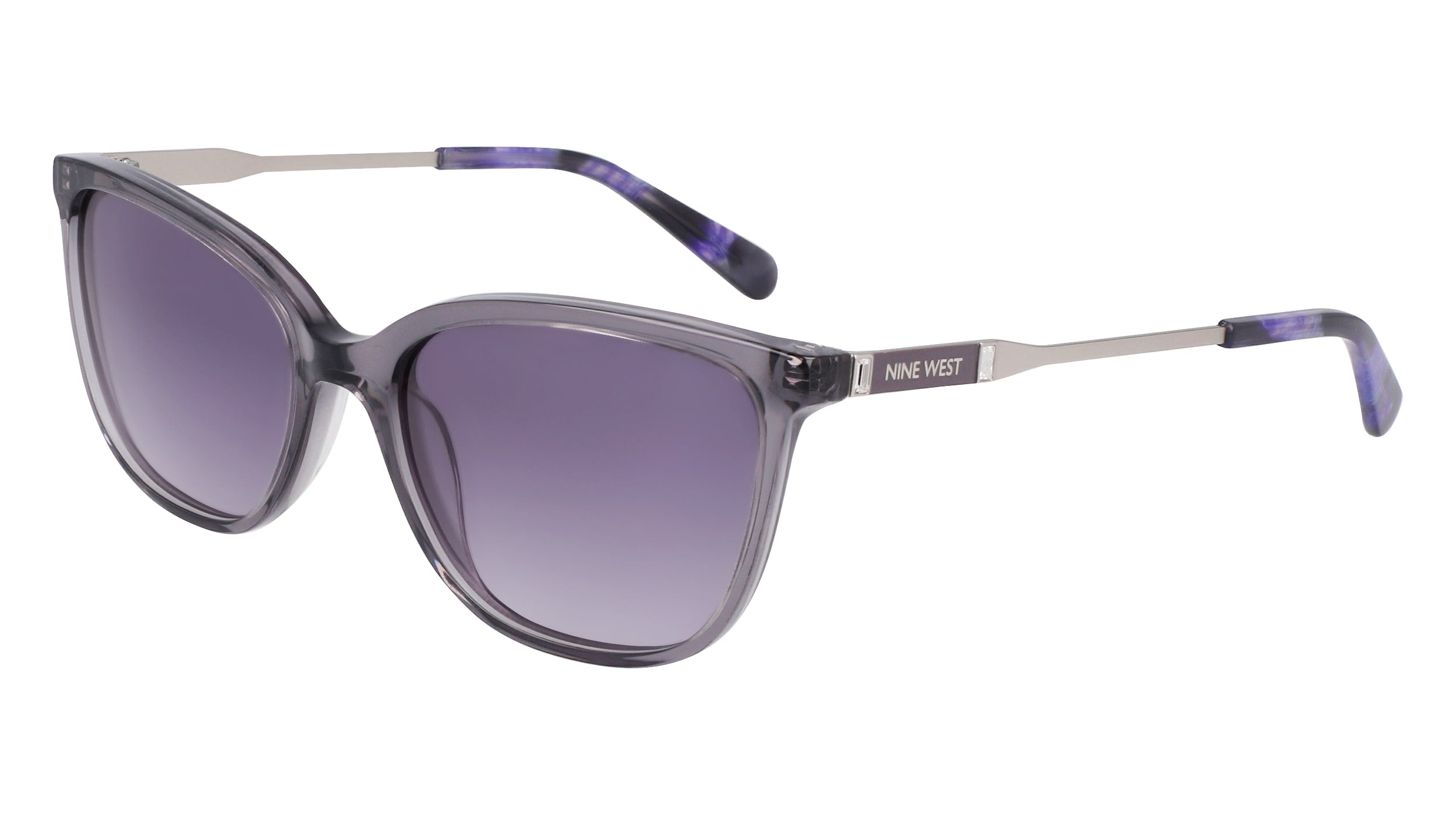 Nine West NW661S 014 Grey Crystal Sunglasses