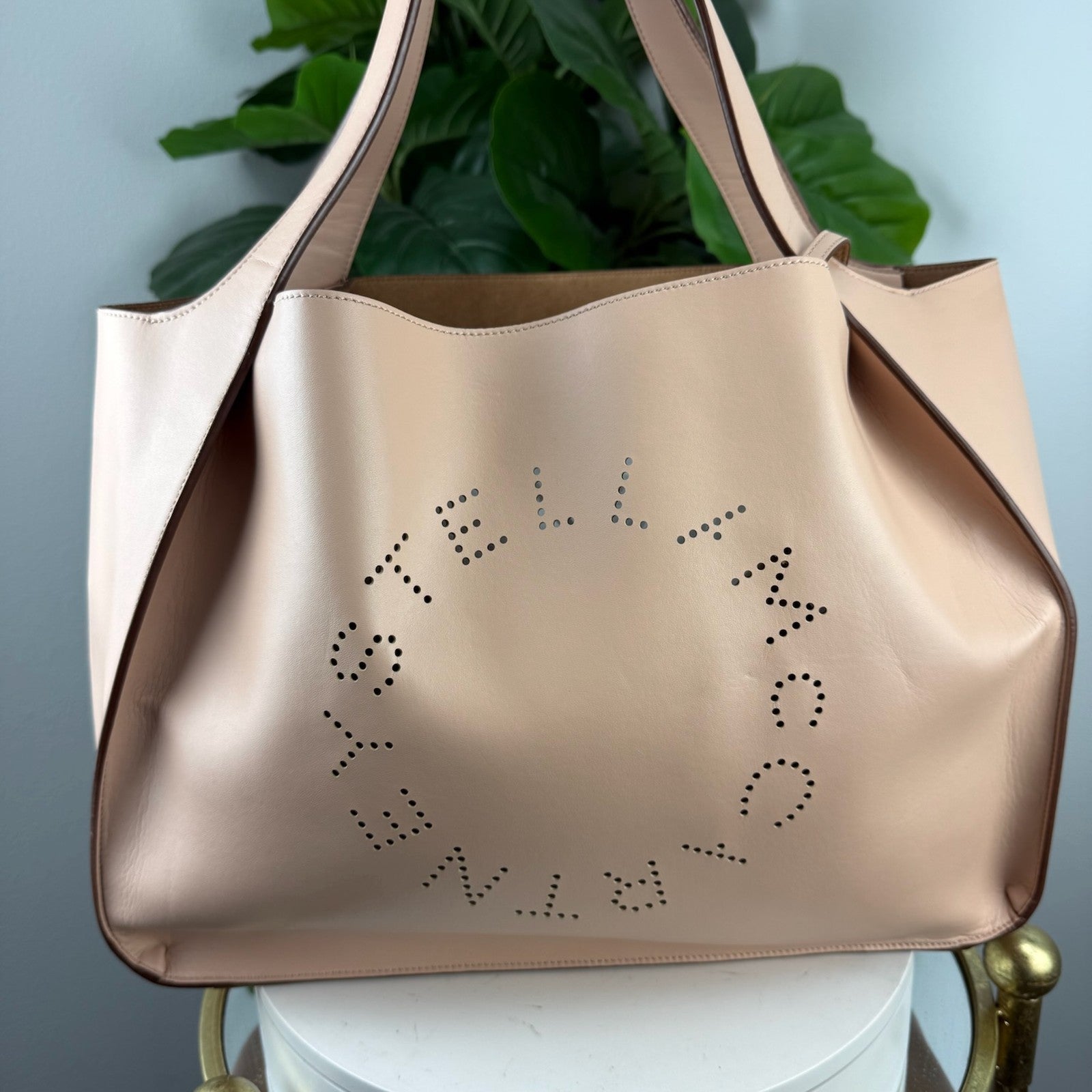 Stella McCartney logo tote blush - view 1