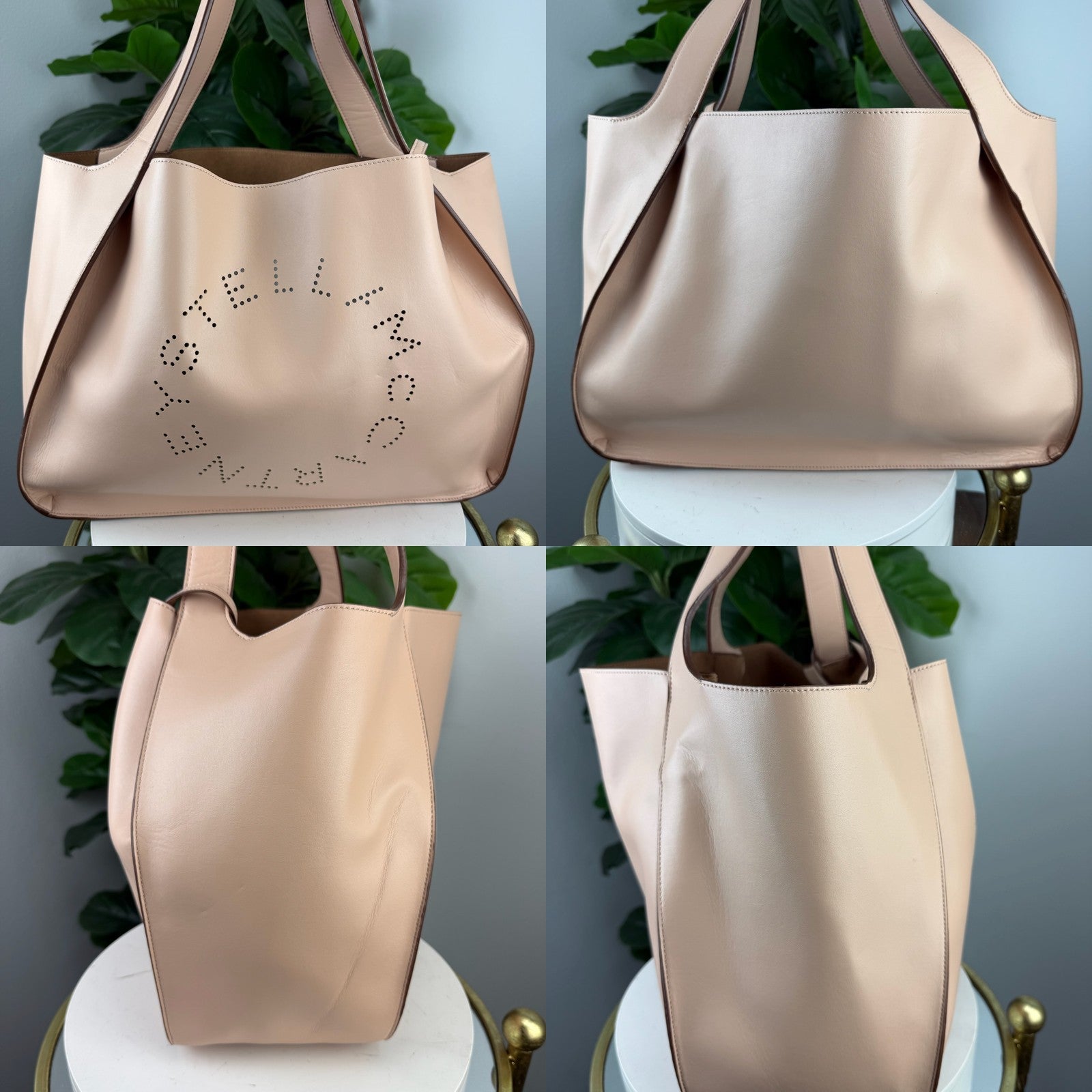 Stella McCartney logo tote blush - view 3