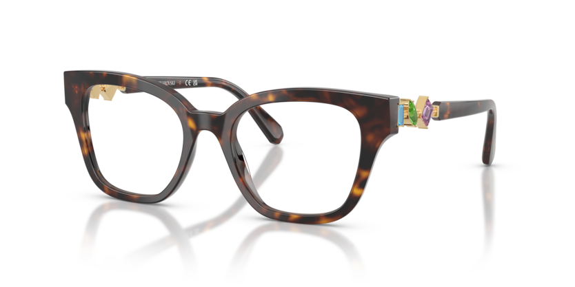 Authentic Swarovski SK2048 eyeglasses in Havana tortoise