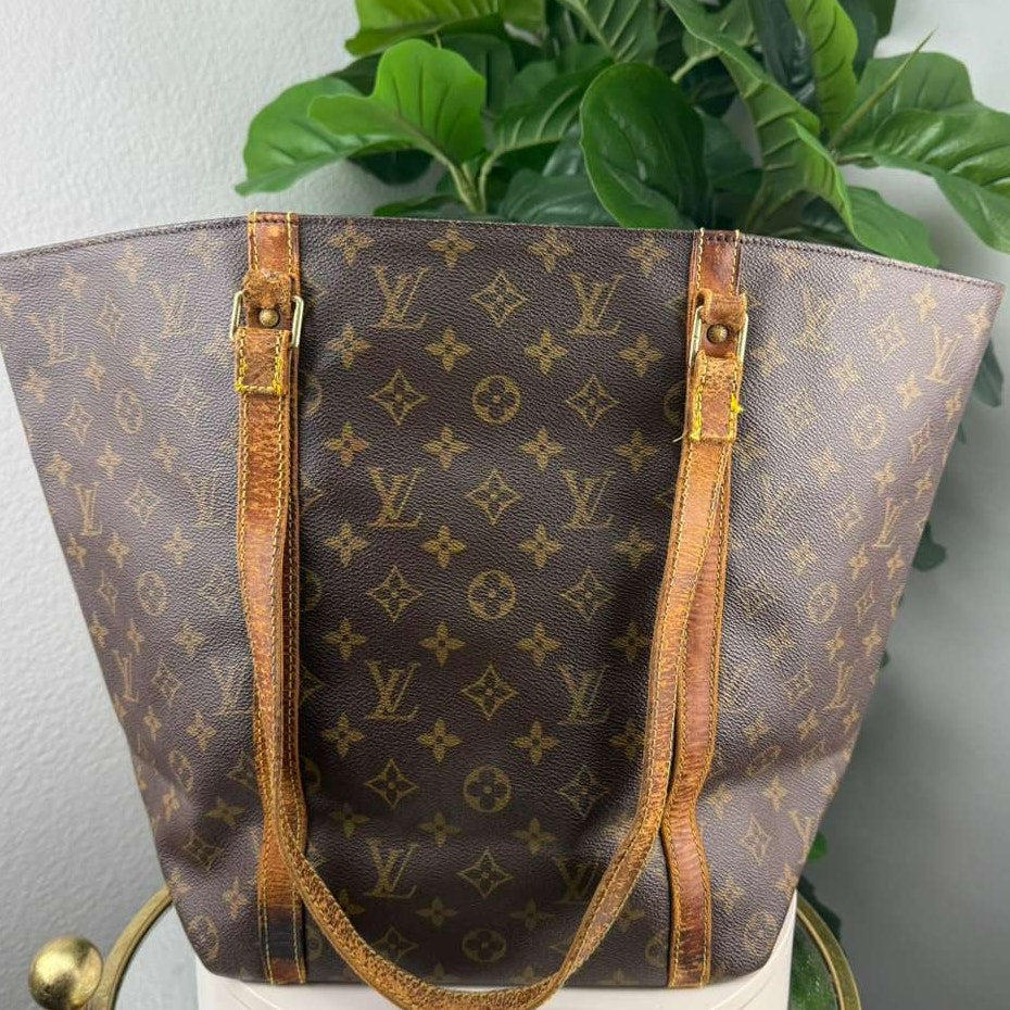 Authentic Louis Vuitton Monogram Canvas Sac Shopping Tote Bag