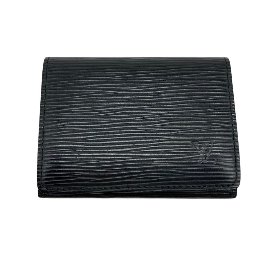 Authentic Louis Vuitton Epi Leather Noir Card Case