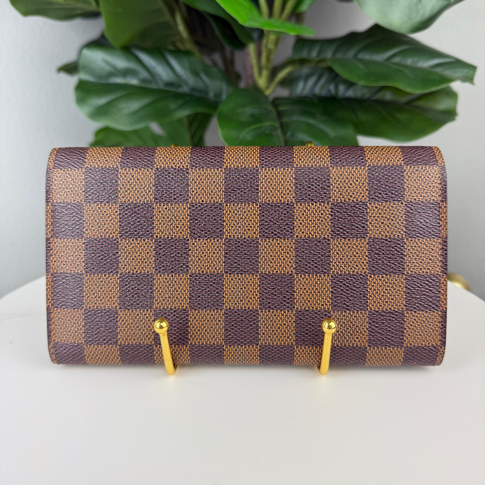 Authentic Louis Vuitton  Damier Ebene Long Wallet