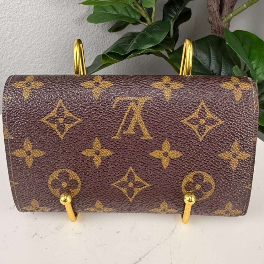 Authentic Louis Vuitton Monogram Porte-Monnaie Billets Tresor Bifold Wallet