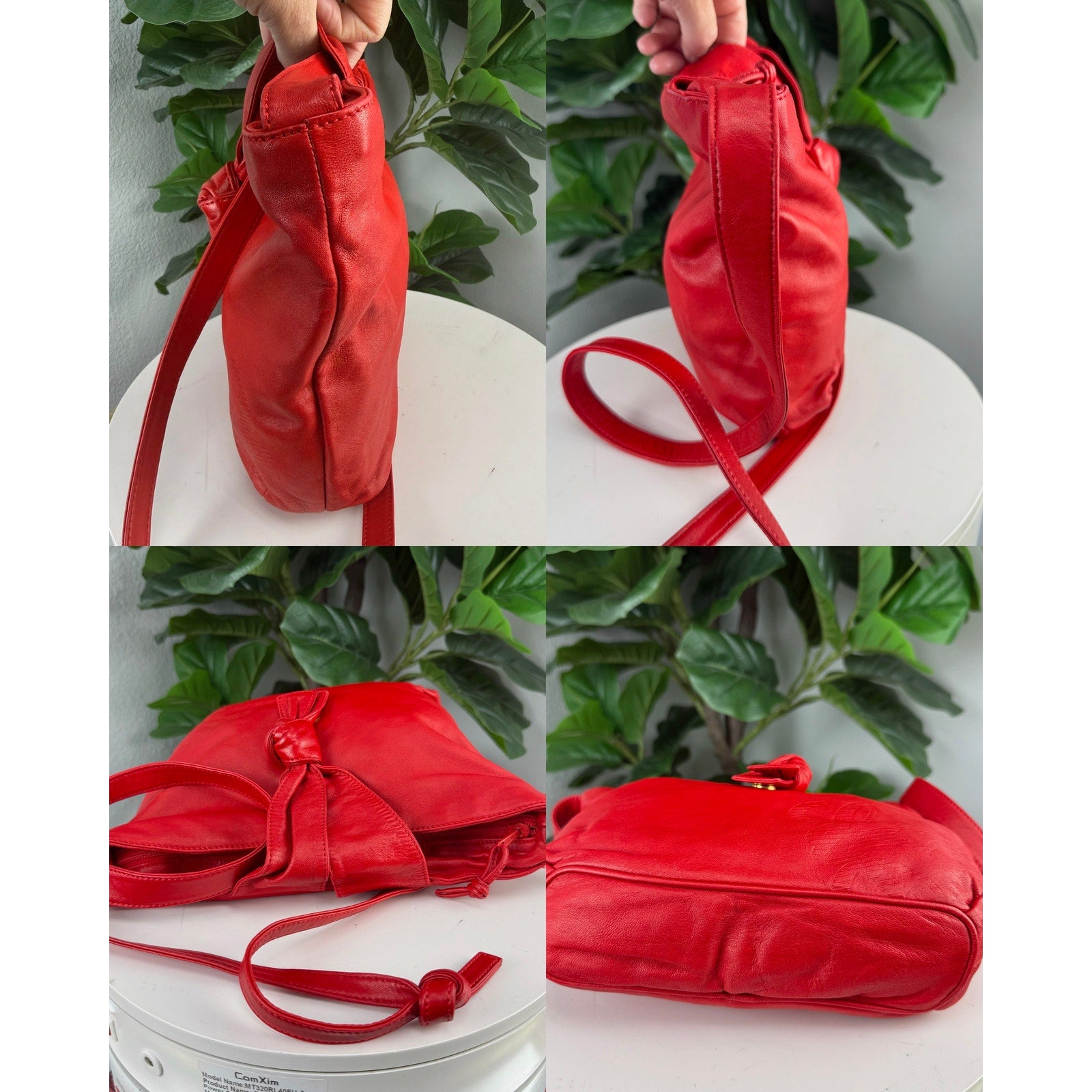 Loewe Madrid Red Leather Shoulder Bag