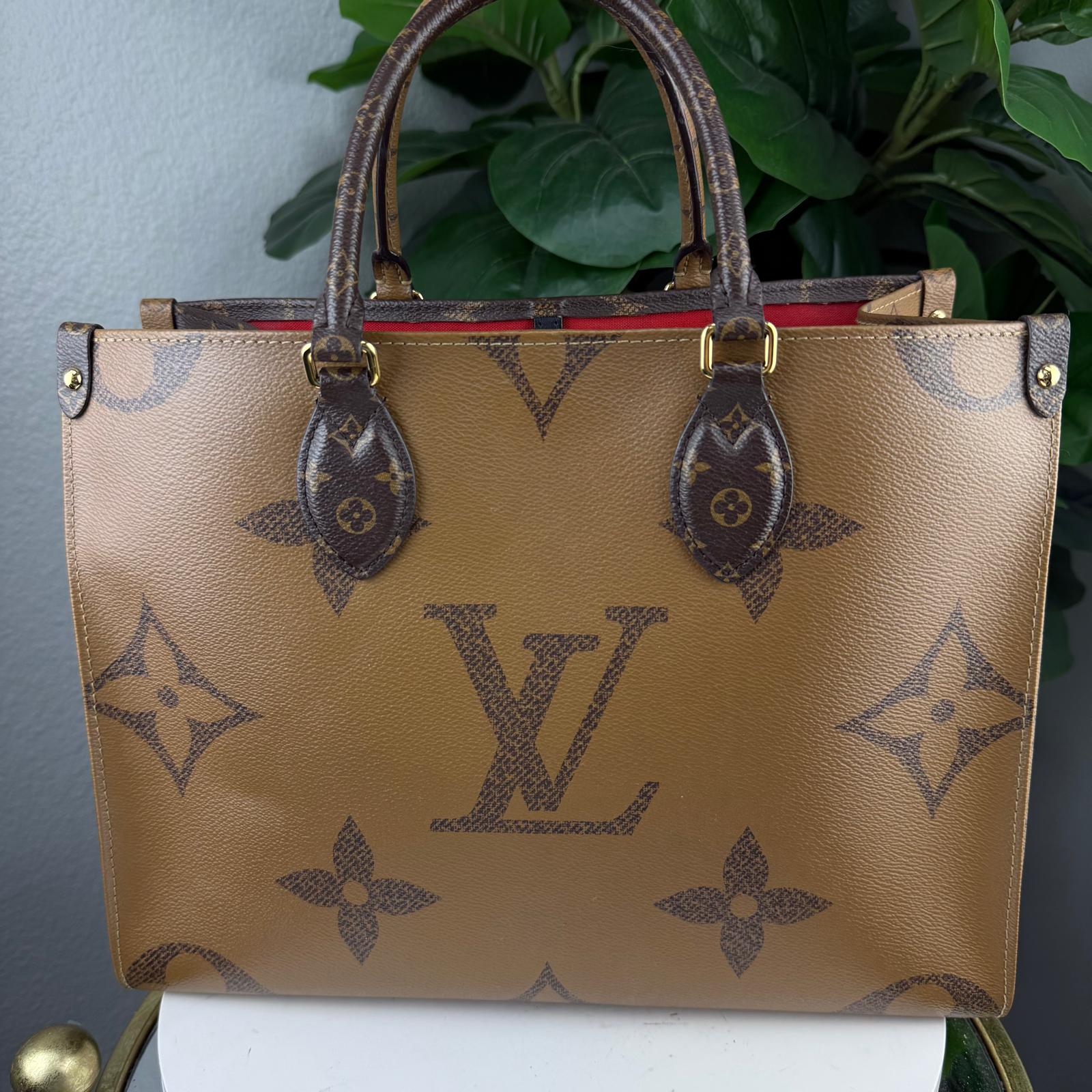 Authentic Louis Vuitton Monogram On the Go MM Tote Bag