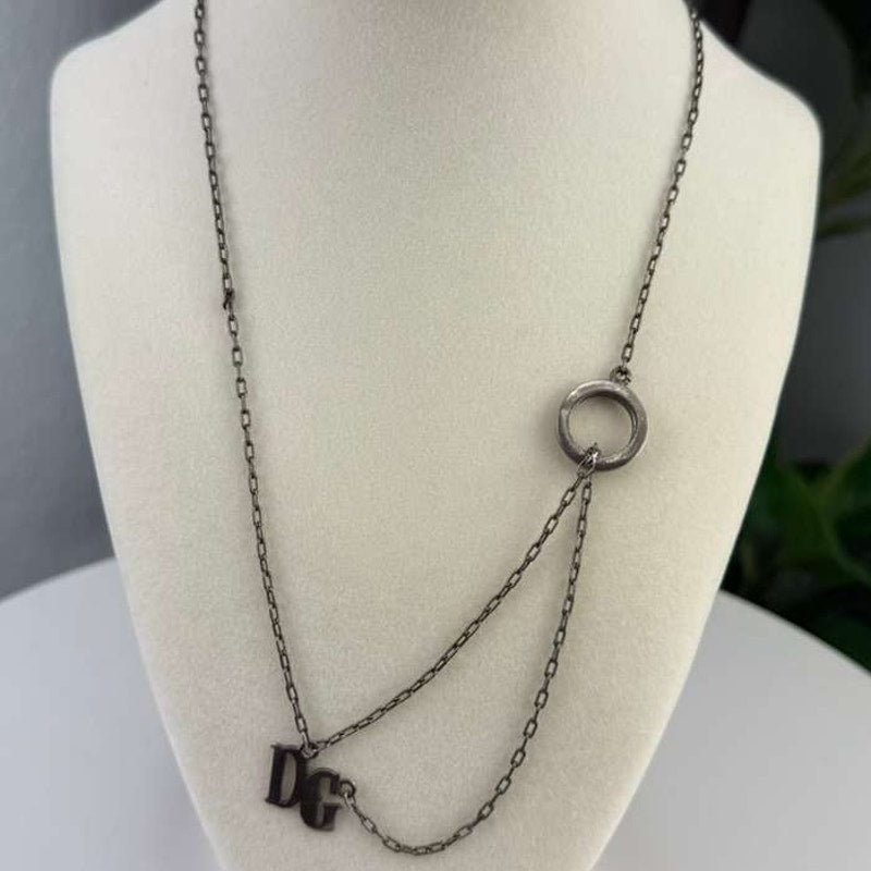 Authentic Dolce & Gabbana Double Pendant Necklace