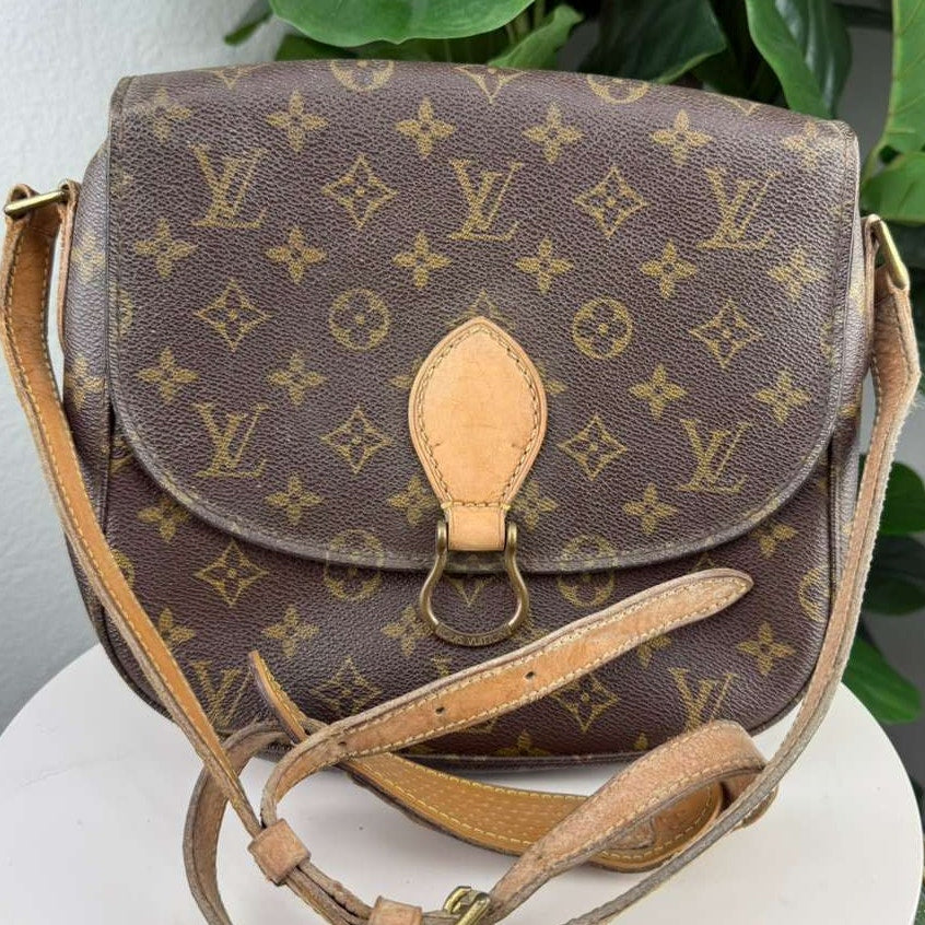 Authentic  Louis Vuitton Monogram Saint Cloud GM Shoulder Bag