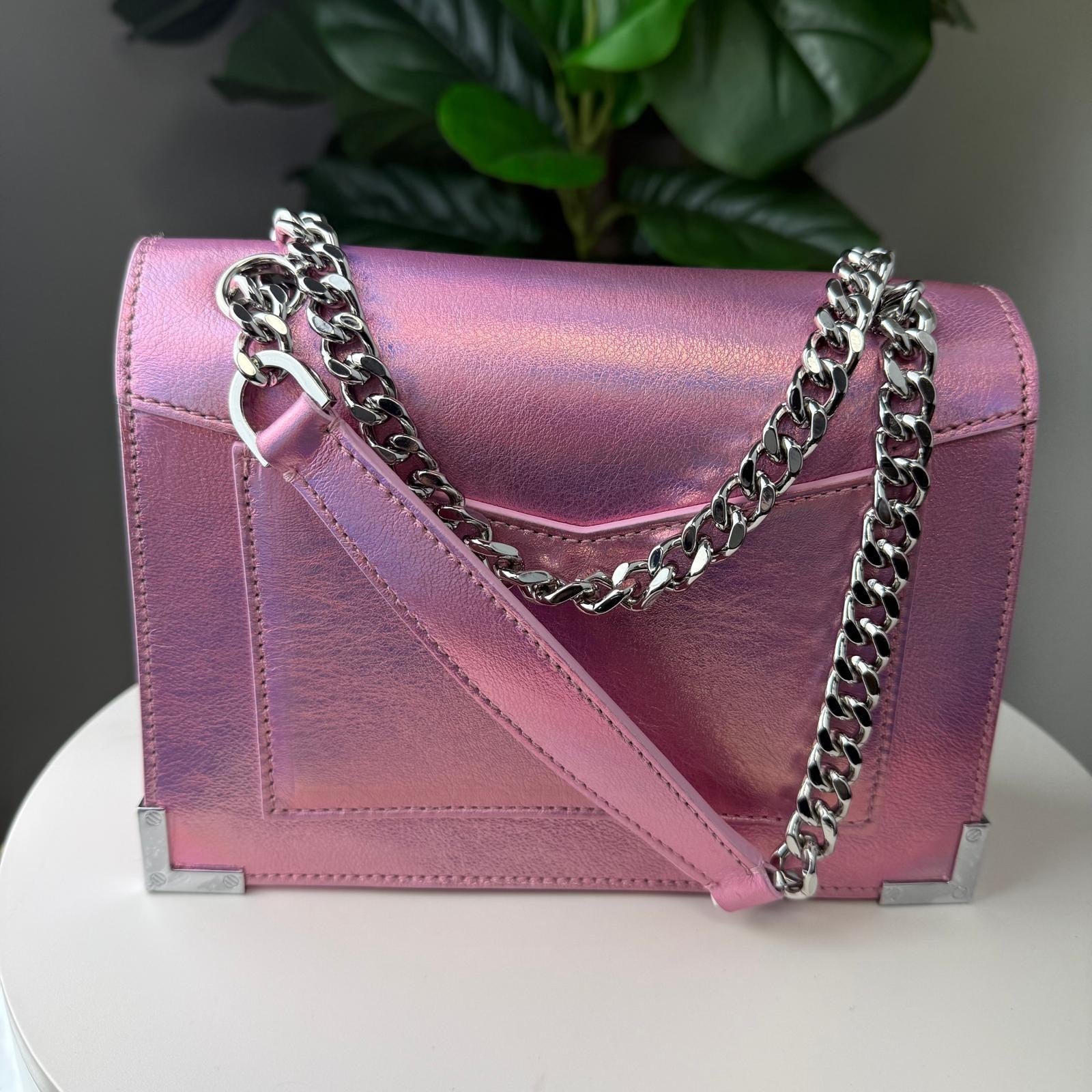 💎Authentic Kooples Emily Iridescent Leather Chain Bag