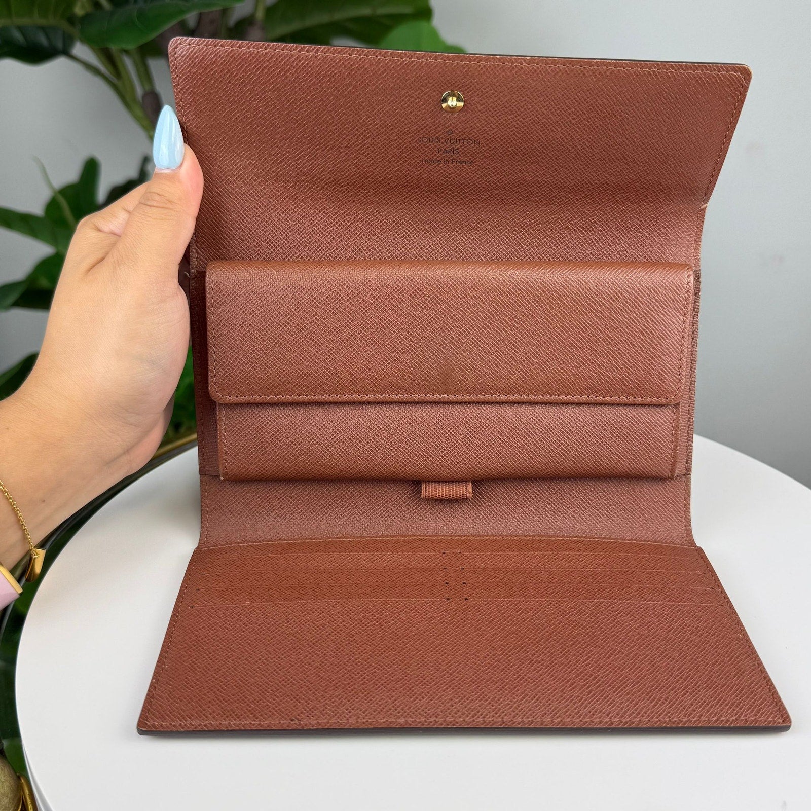 Authentic Louis Vuitton Monogram Portefeuille Sarah Long Wallet