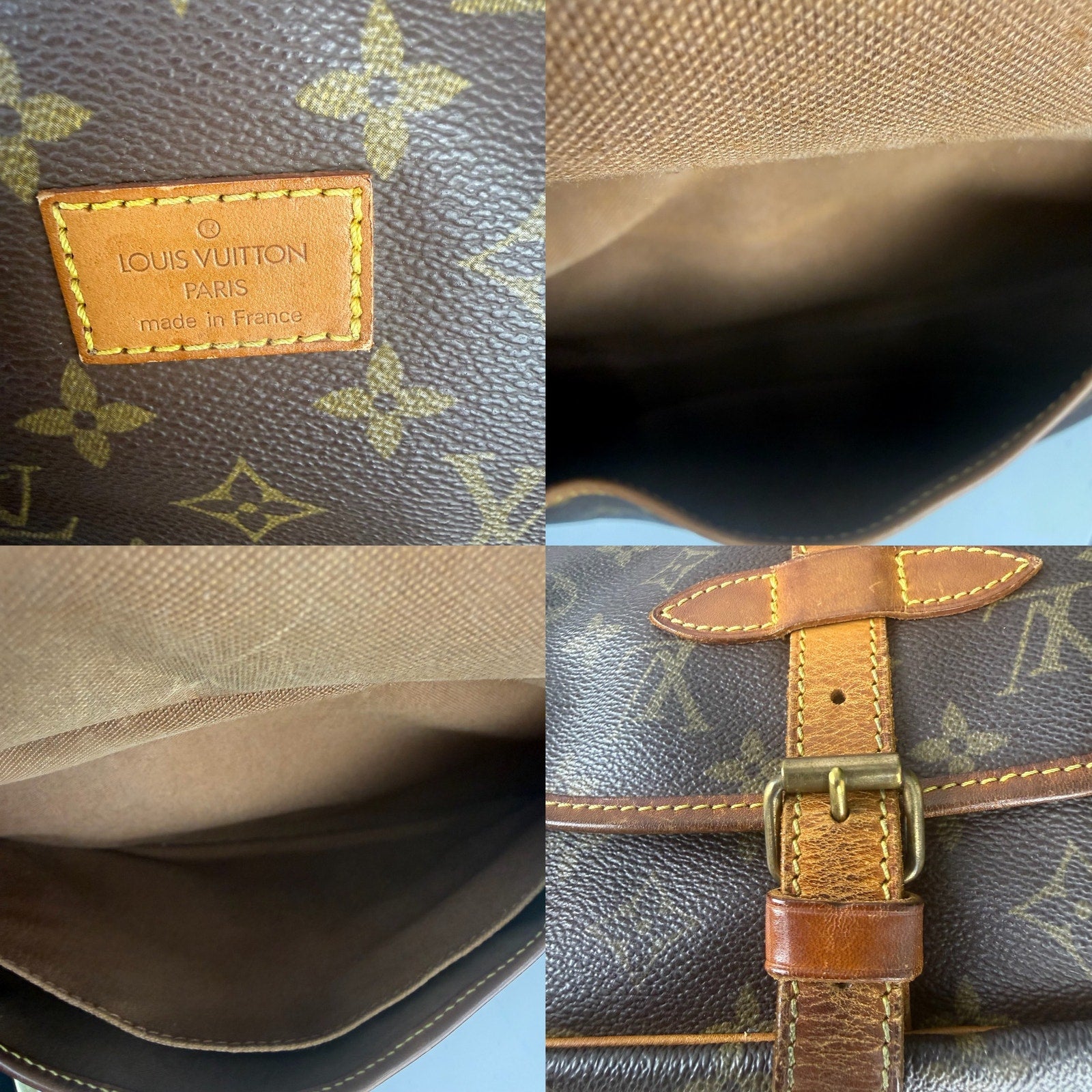 Louis Vuitton Saumur 30 Monogram Canvas Crossbody Bag Authentic Pre Owned