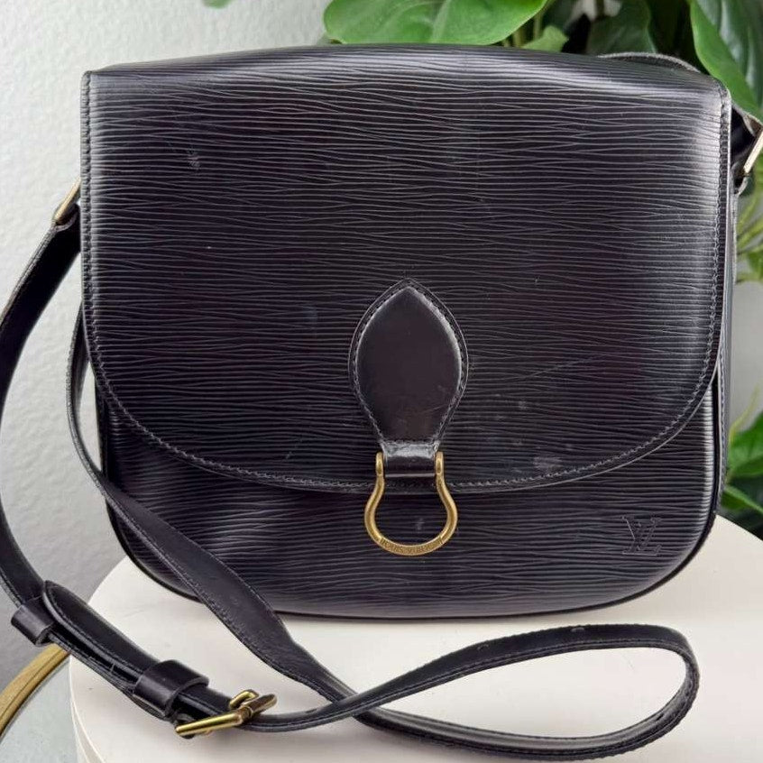 Authentic Louis Vuitton Saint Cloud GM Epi Black