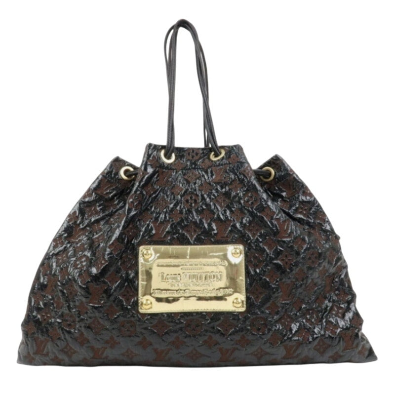 Authentic Louis Vuitton Vintage Vinyl Squishy Inventeur Handbag Noir