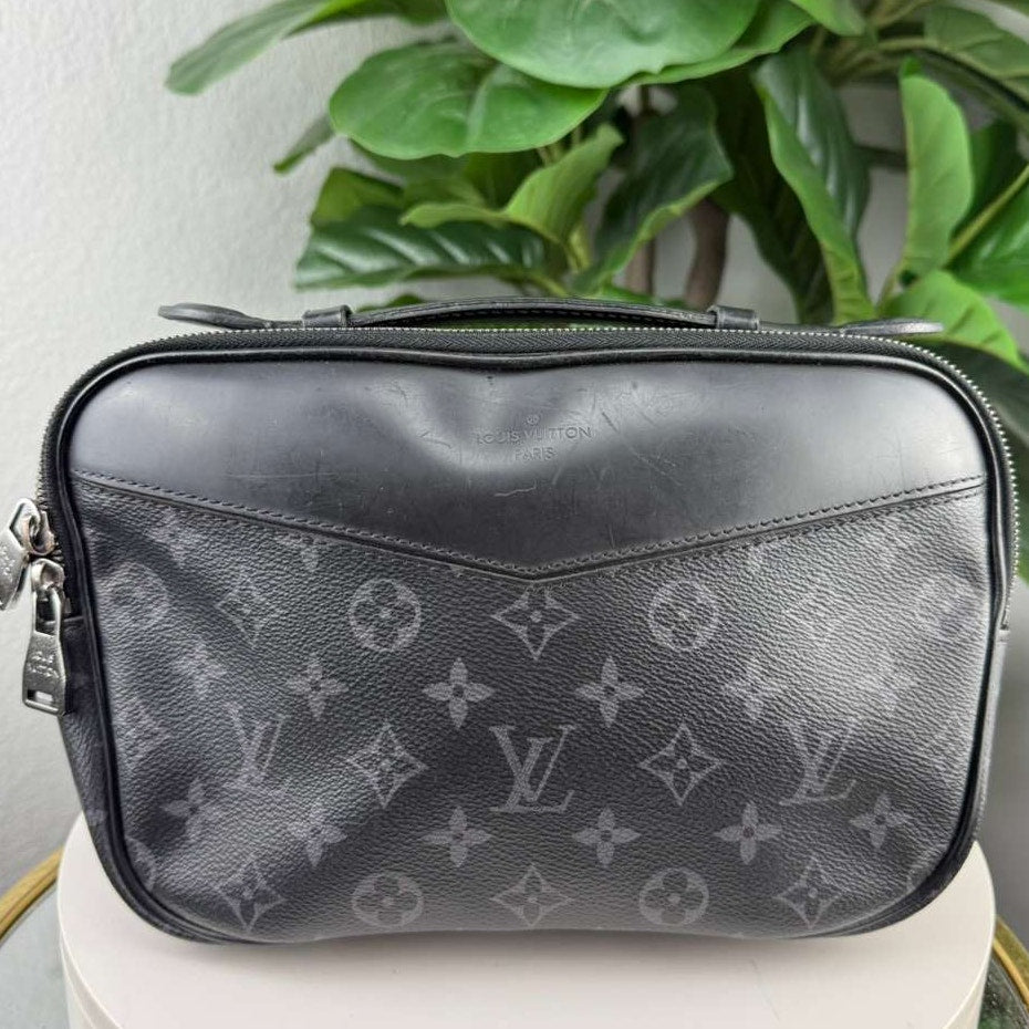 Authentic Louis Vuitton Monogram Eclipse Black Bumbag Bag
