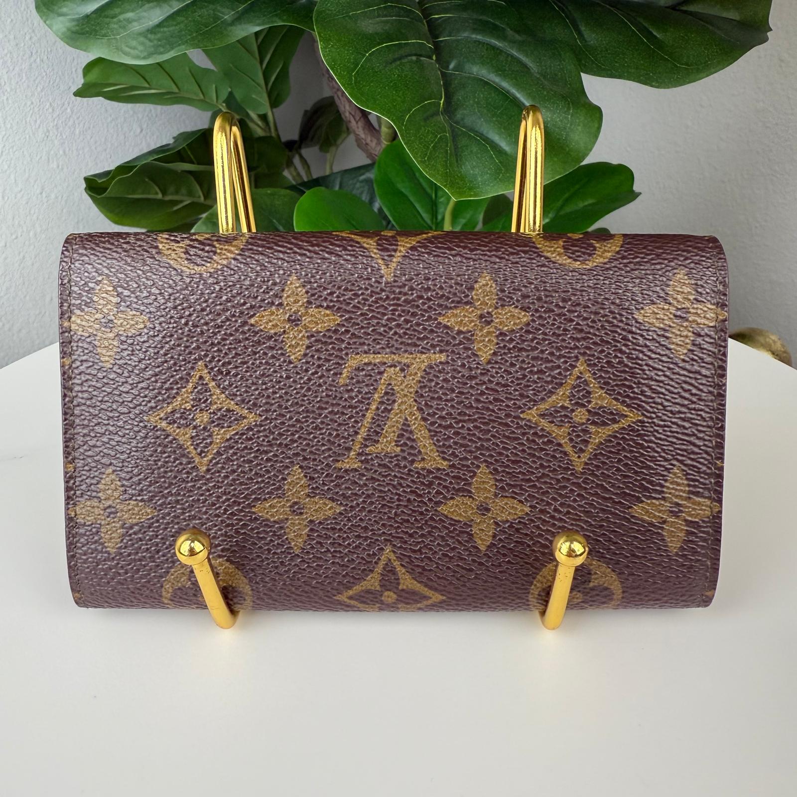 Authentic Louis Vuitton Monogram Porte Monnaie Zip Wallet